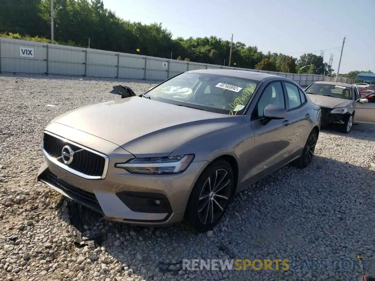 2 Photograph of a damaged car 7JR102FK1MG093277 VOLVO S60 2021