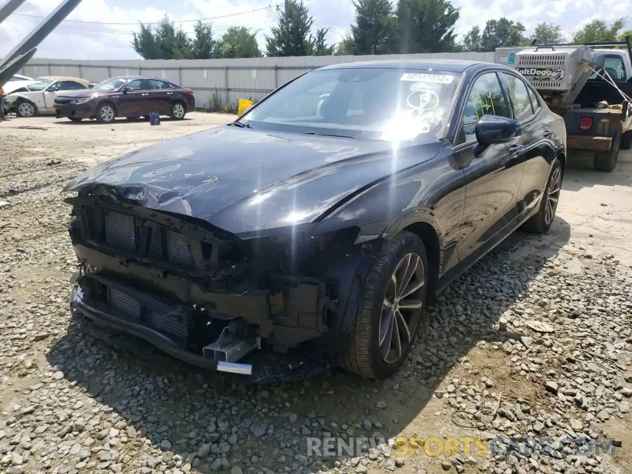 2 Photograph of a damaged car 7JR102FK1MG095479 VOLVO S60 2021