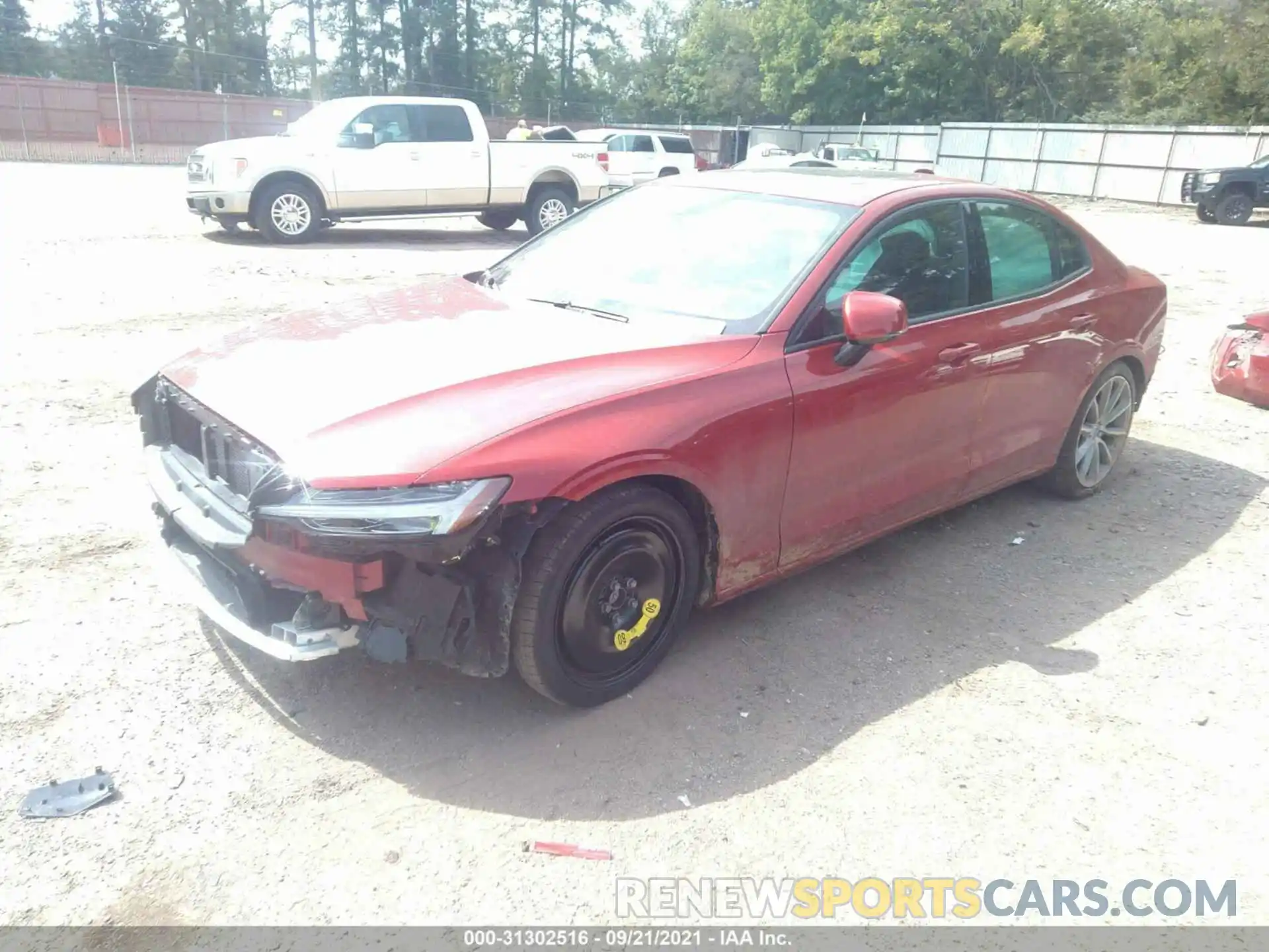 2 Photograph of a damaged car 7JR102FK2MG096740 VOLVO S60 2021