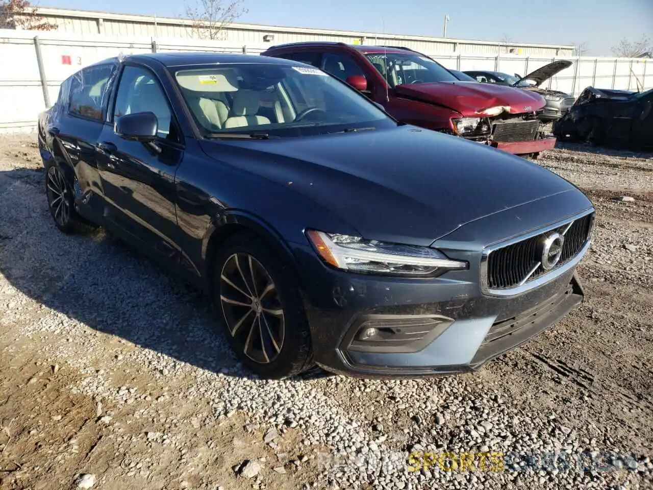 1 Photograph of a damaged car 7JR102FK2MG102889 VOLVO S60 2021