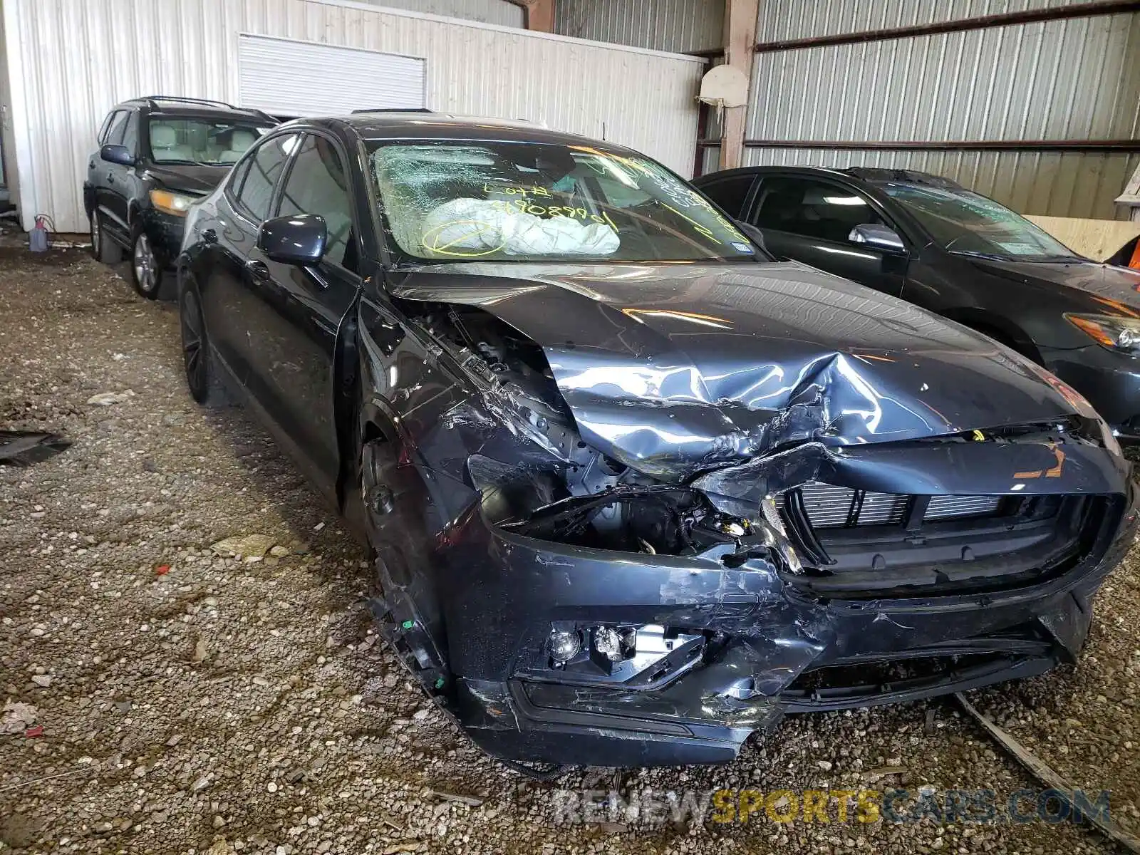 1 Photograph of a damaged car 7JR102FK5MG092259 VOLVO S60 2021