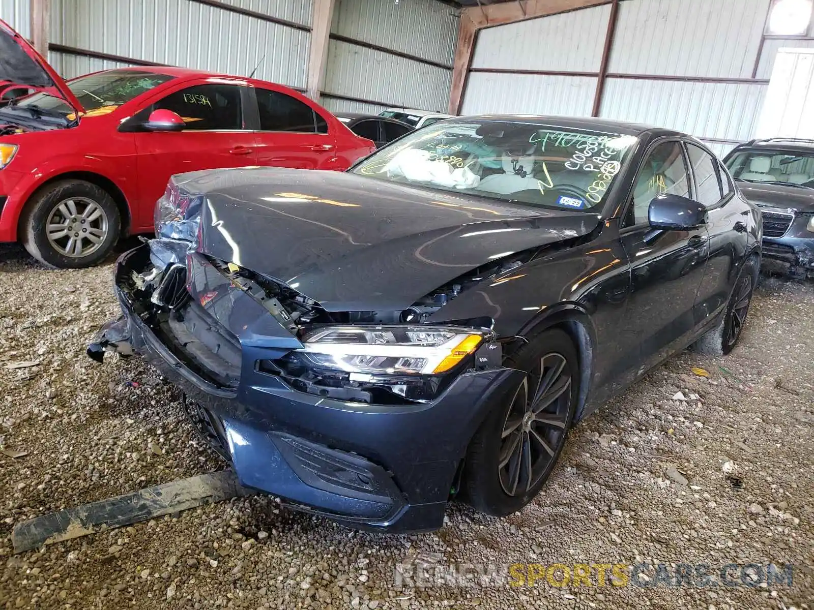 2 Photograph of a damaged car 7JR102FK5MG092259 VOLVO S60 2021