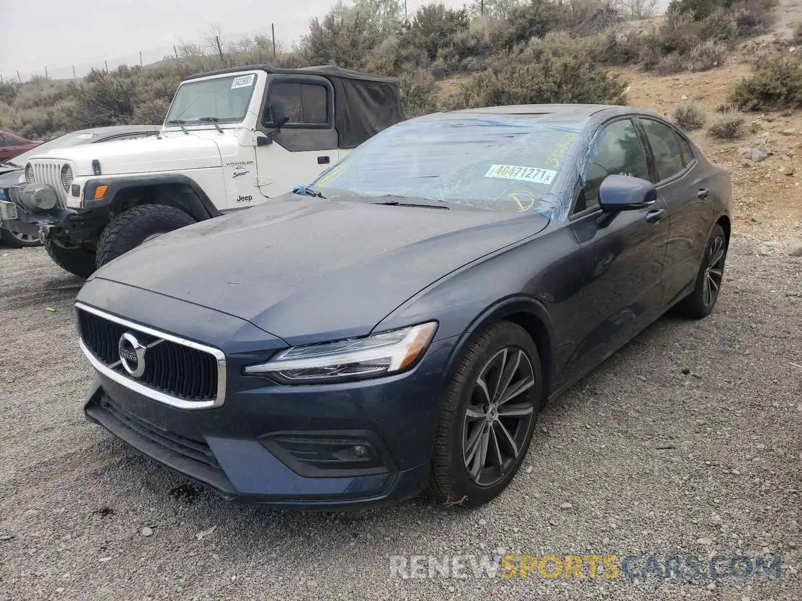 2 Photograph of a damaged car 7JR102FK9MG095102 VOLVO S60 2021