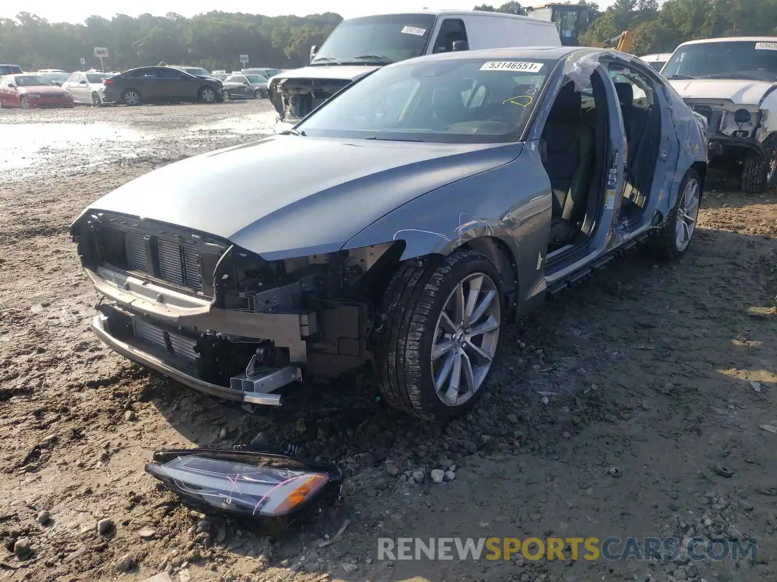 2 Photograph of a damaged car 7JR102FZ5MG123037 VOLVO S60 2021