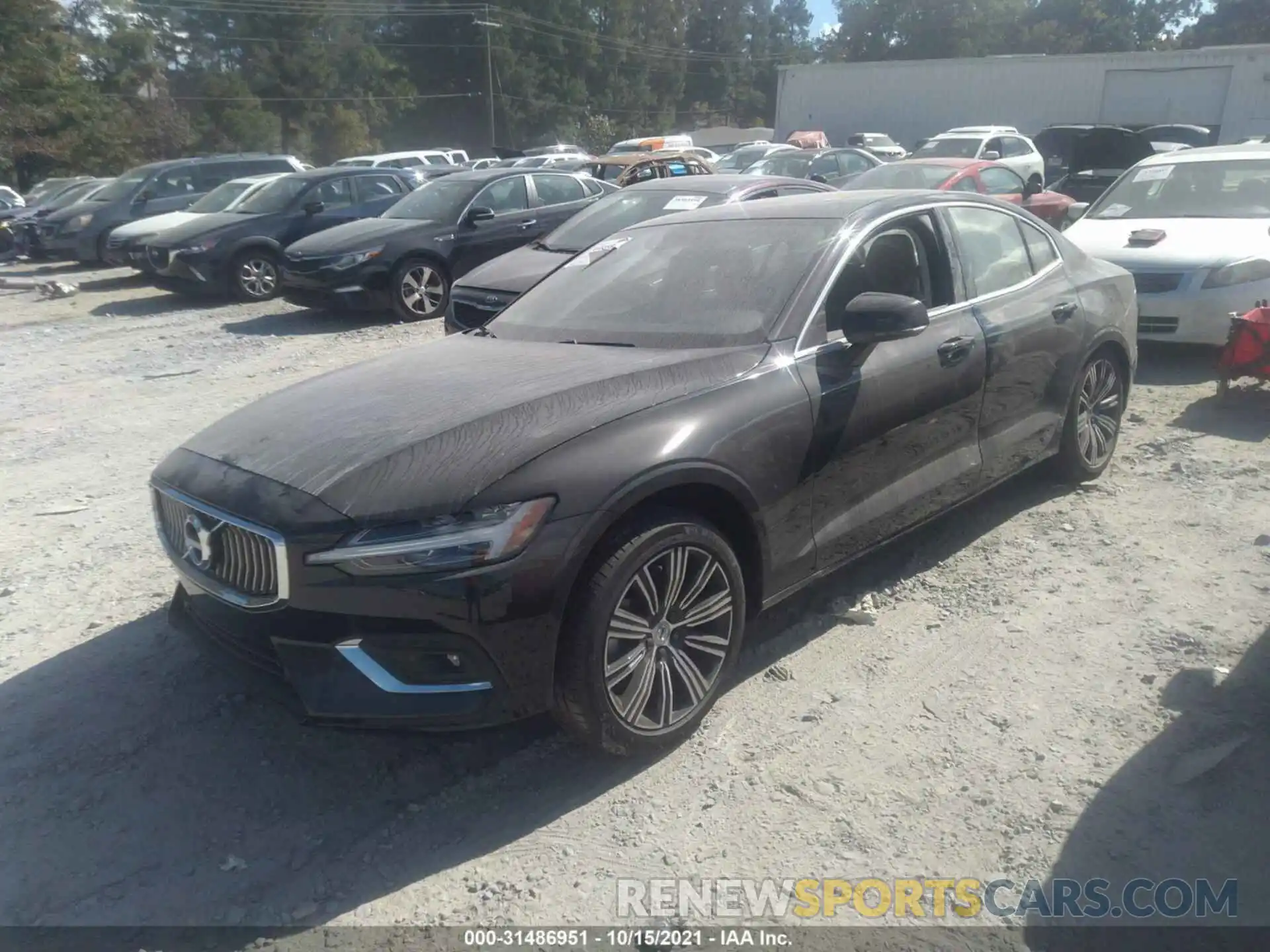 2 Photograph of a damaged car 7JR102TL3MG103627 VOLVO S60 2021