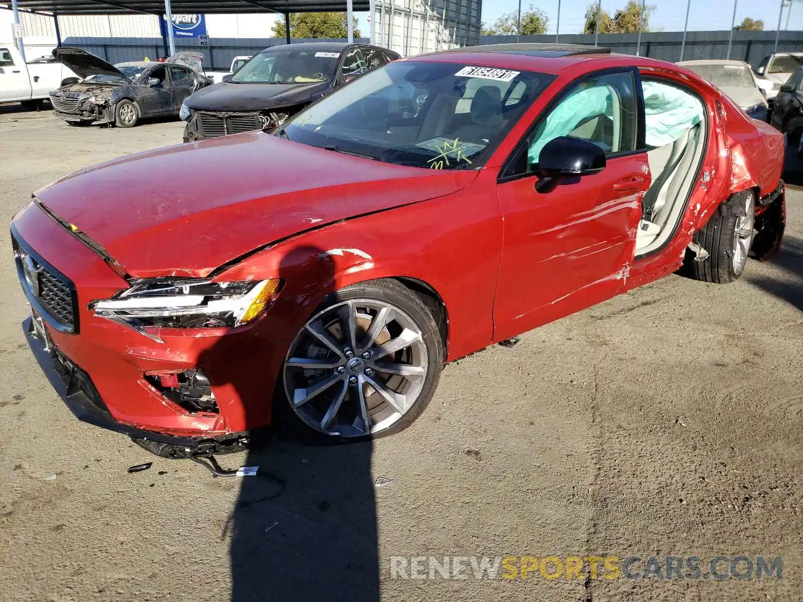 2 Photograph of a damaged car 7JR102TZ3MG103633 VOLVO S60 2021