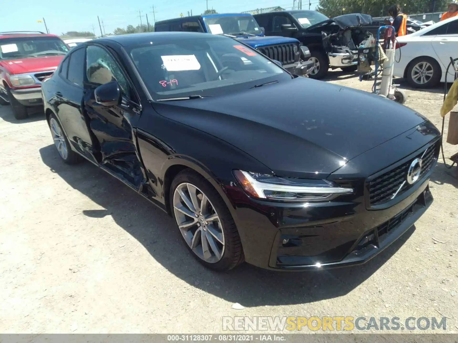 1 Photograph of a damaged car 7JR102TZ9MG113311 VOLVO S60 2021