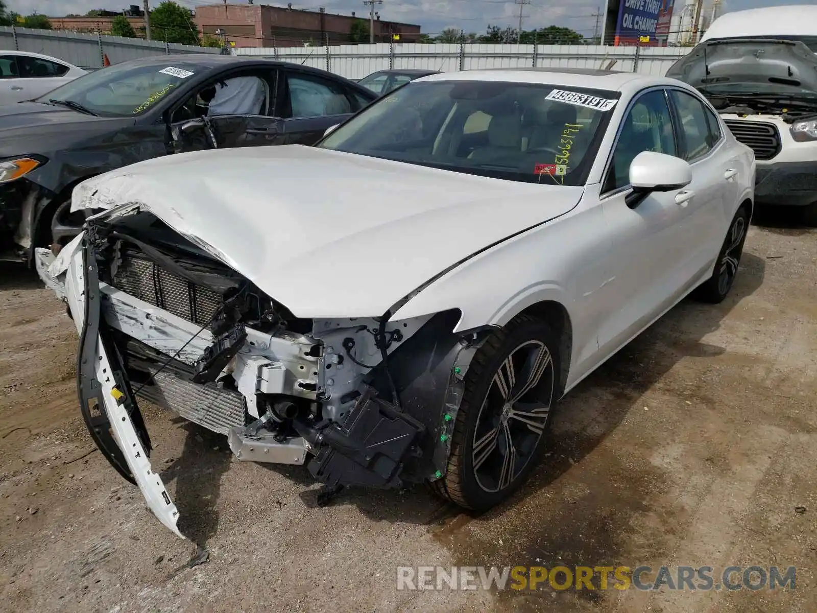 2 Photograph of a damaged car 7JRA22TL9MG081286 VOLVO S60 2021