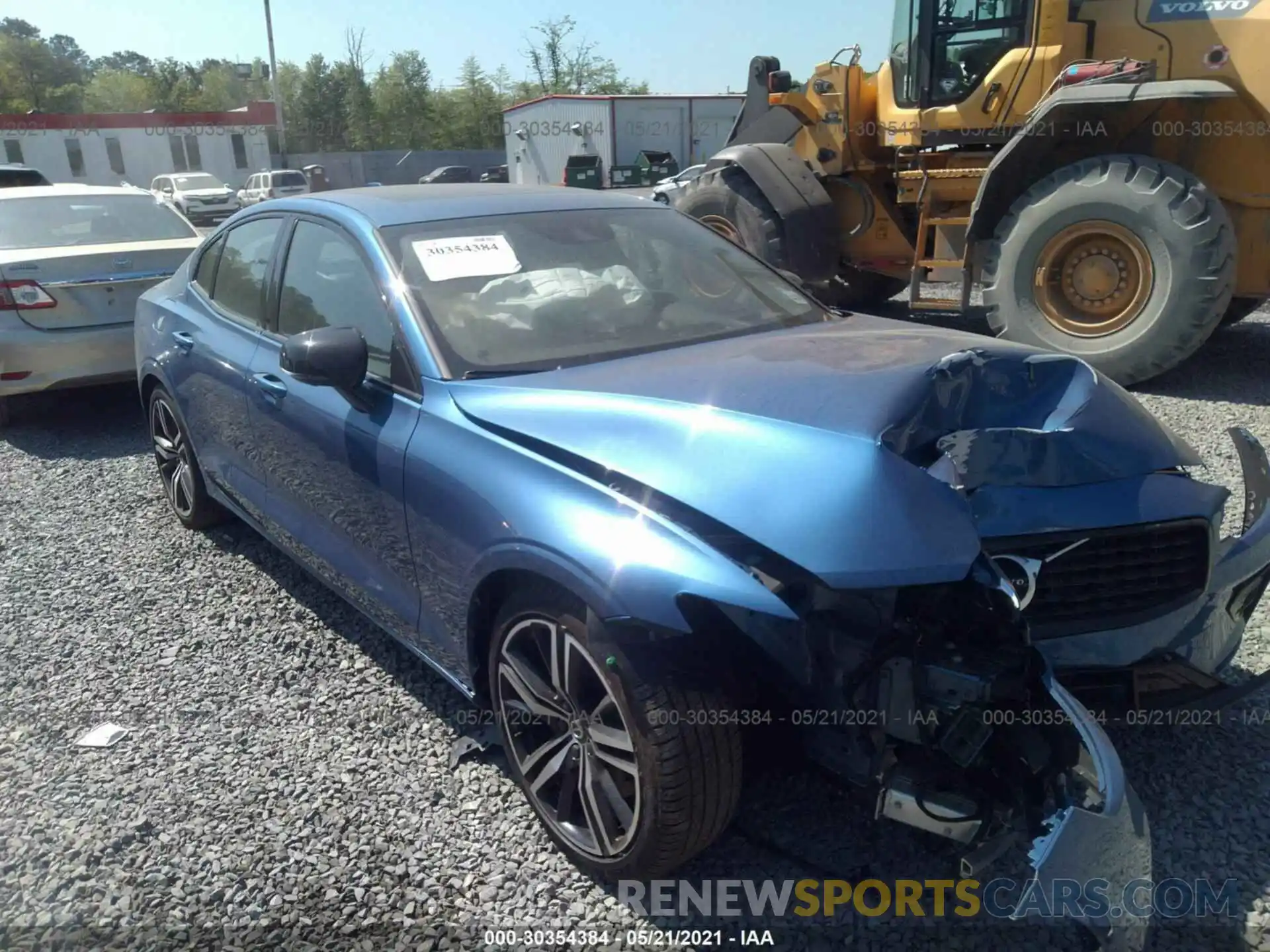 1 Photograph of a damaged car 7JRA22TM3MG096486 VOLVO S60 2021