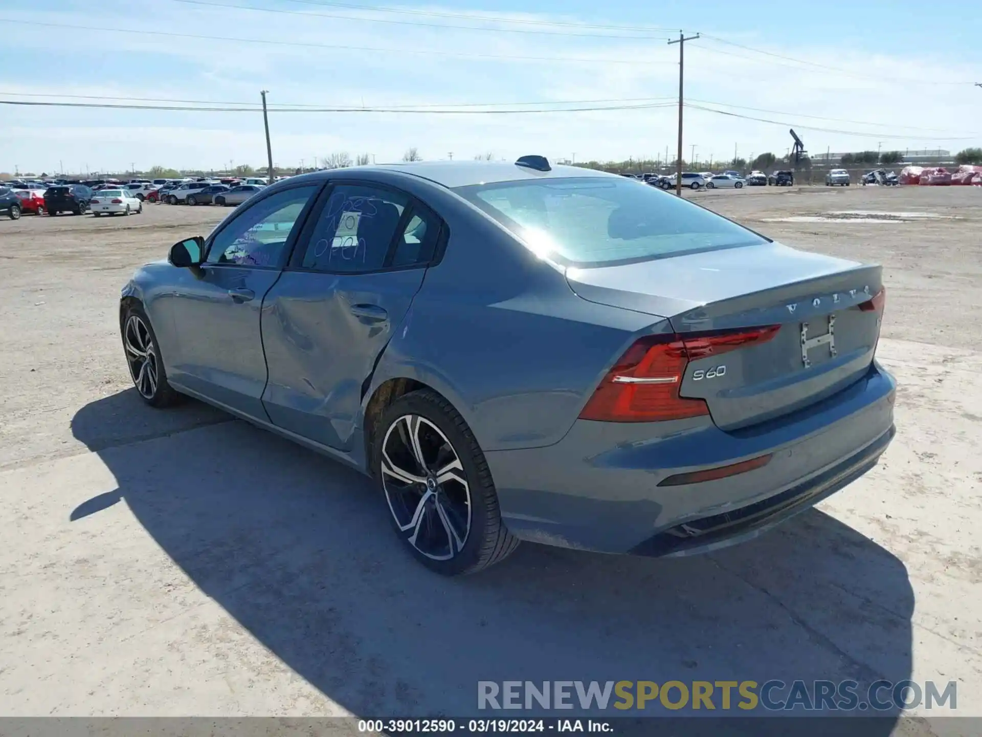 3 Photograph of a damaged car 7JRL12FK9RG300057 VOLVO S60 2024