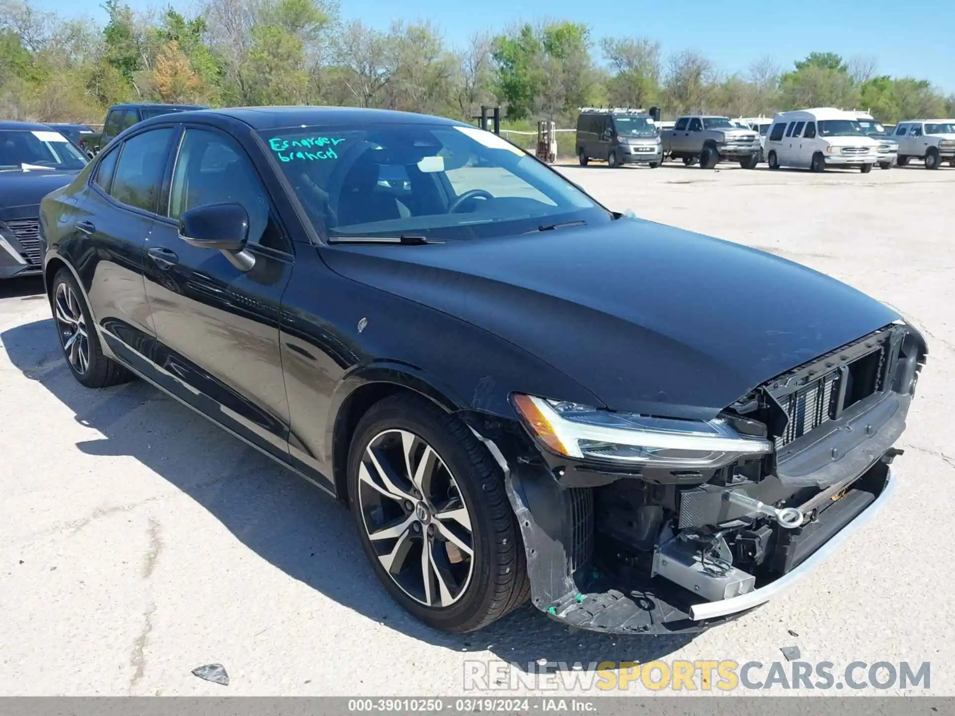 1 Photograph of a damaged car 7JRL12TL5RG299485 VOLVO S60 2024