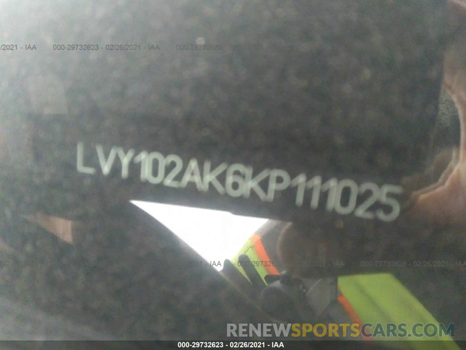 9 Photograph of a damaged car LVY102AK6KP111025 VOLVO S90 2019