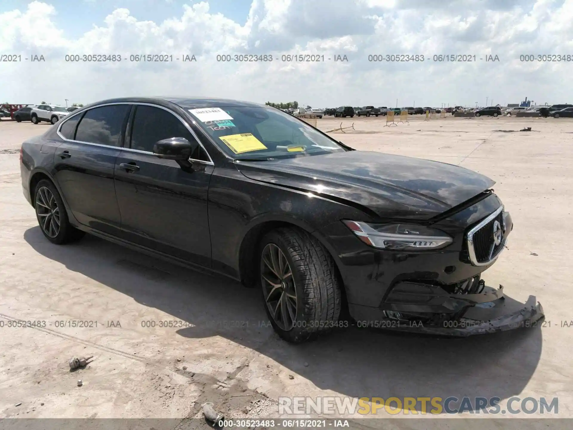 1 Photograph of a damaged car LVYA22MK2KP088428 VOLVO S90 2019