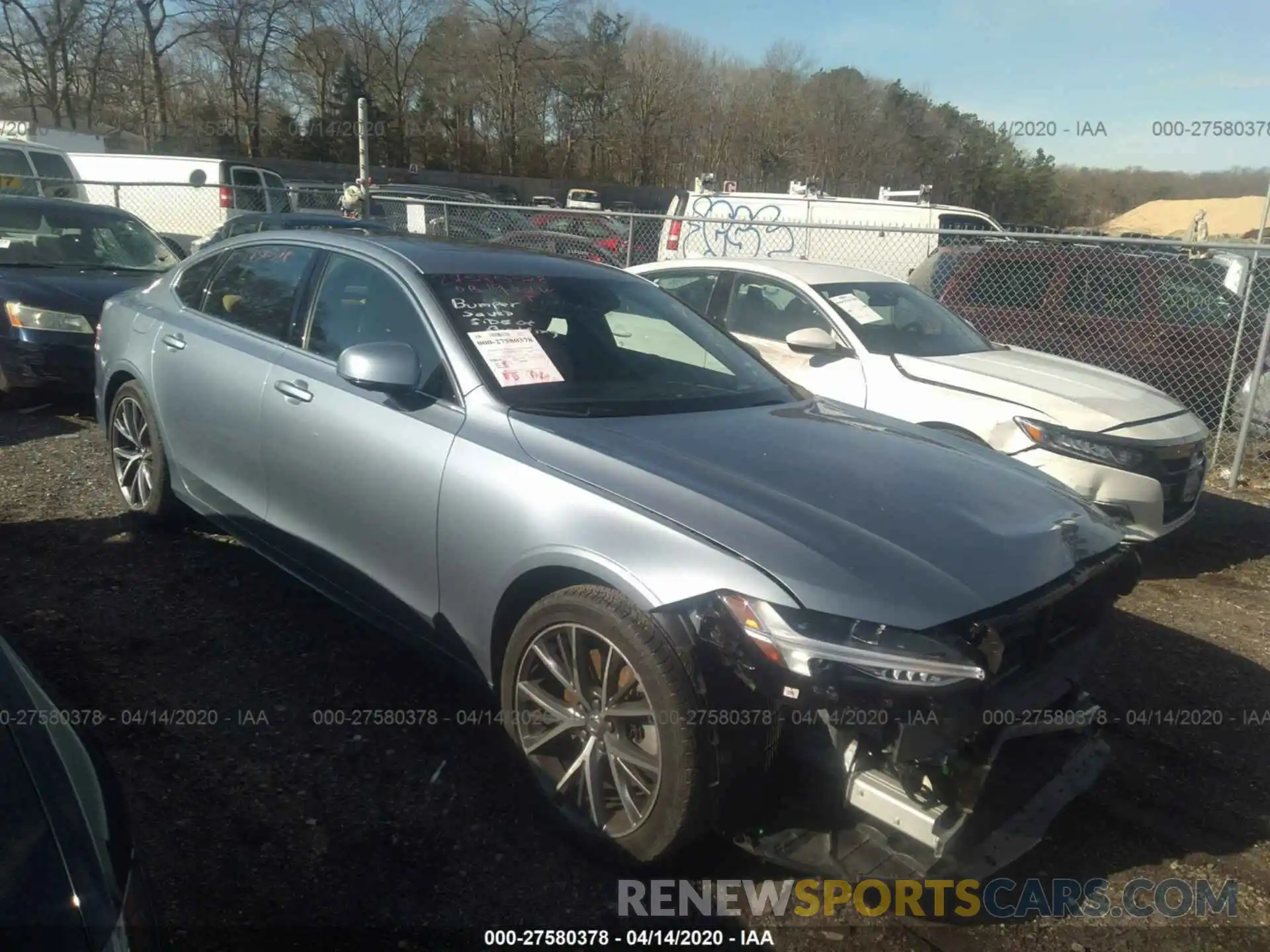 1 Photograph of a damaged car LVYA22MK4KP110025 VOLVO S90 2019