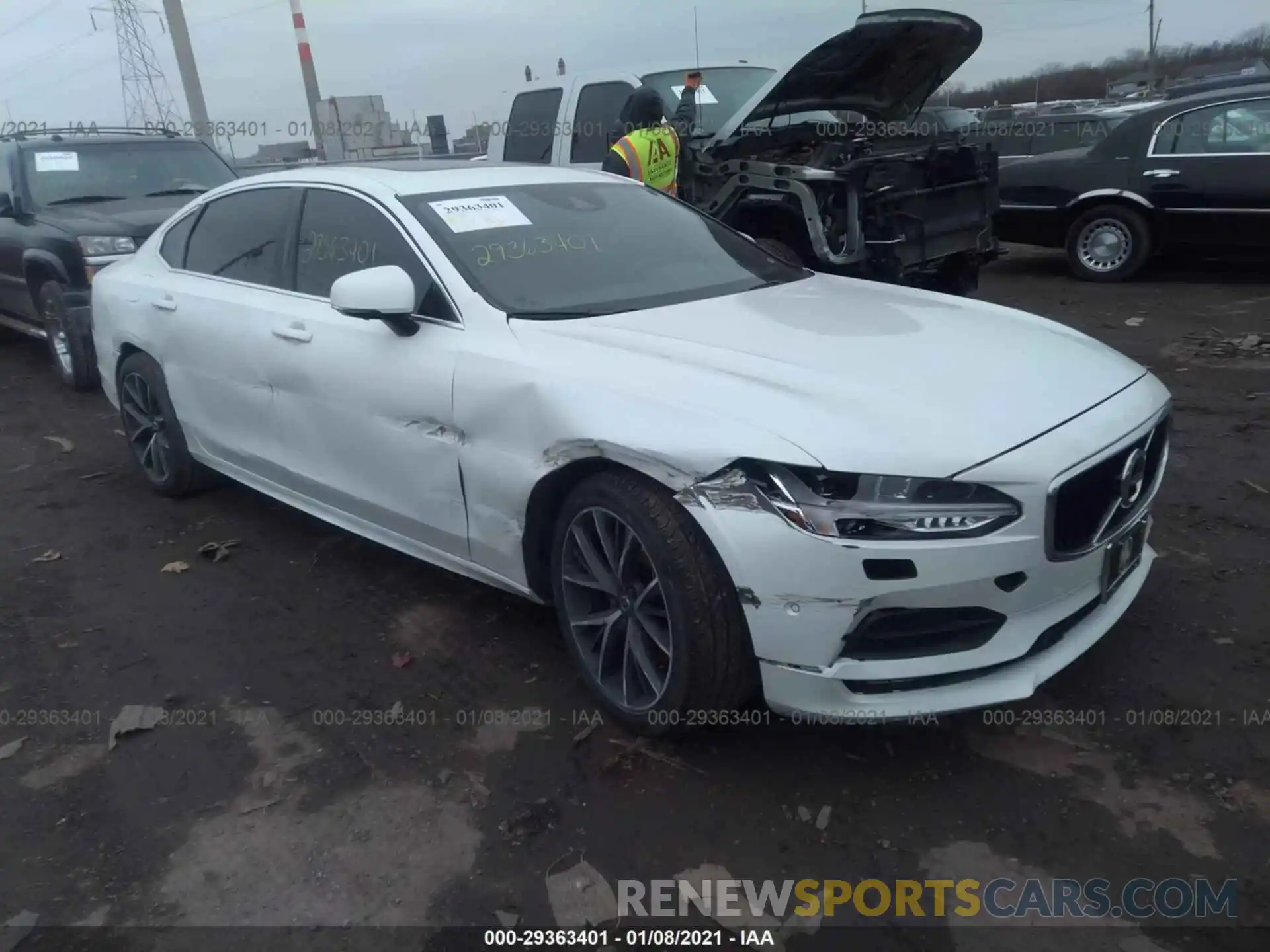 1 Photograph of a damaged car LVYA22MK4KP110607 VOLVO S90 2019