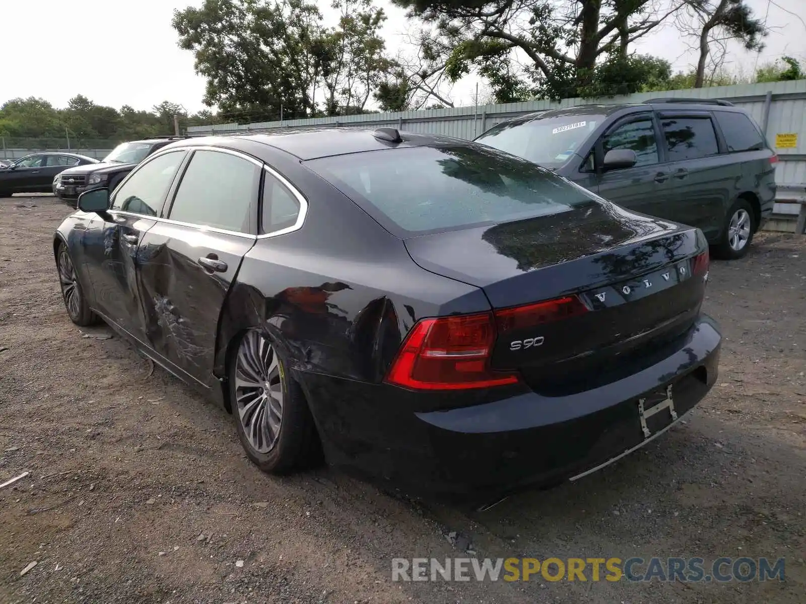 3 Фотография поврежденного автомобиля LVYA22MK3LP175949 VOLVO S90 2020