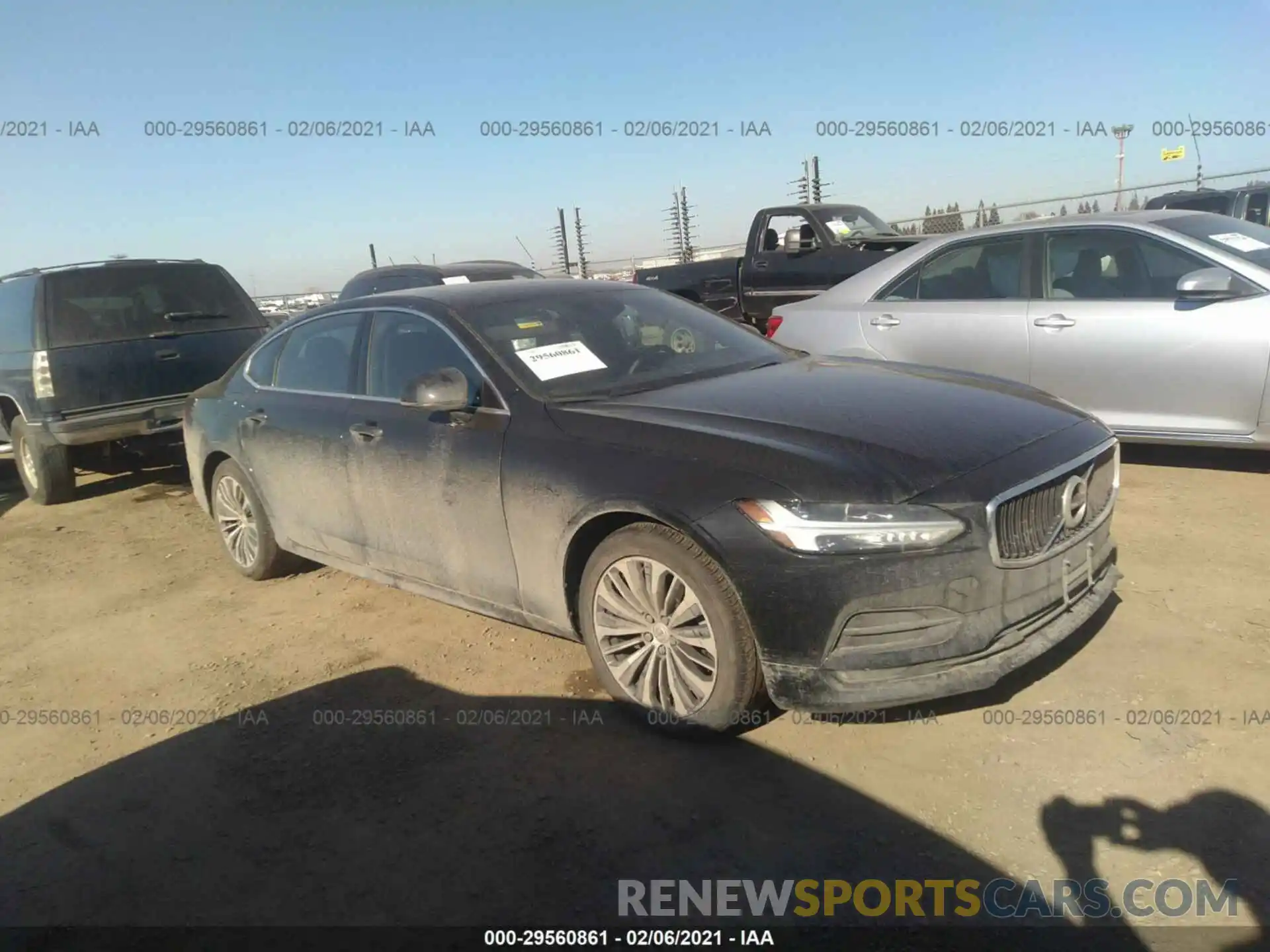 1 Photograph of a damaged car LVYA22MK5LP173748 VOLVO S90 2020