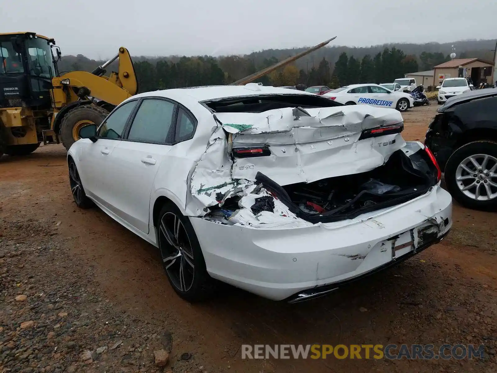 3 Фотография поврежденного автомобиля LVYBR0AT0LP169043 VOLVO S90 2020