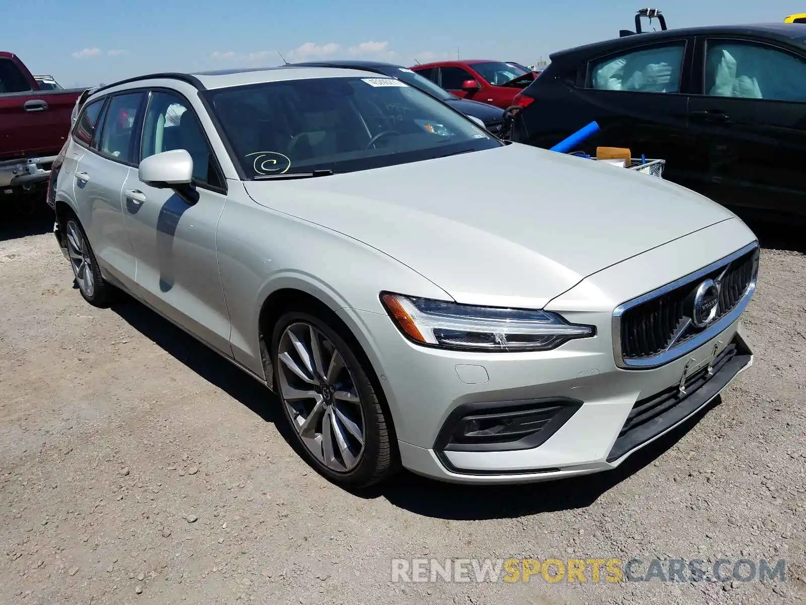 1 Photograph of a damaged car YV1A22SK8K1004667 VOLVO V60 2019