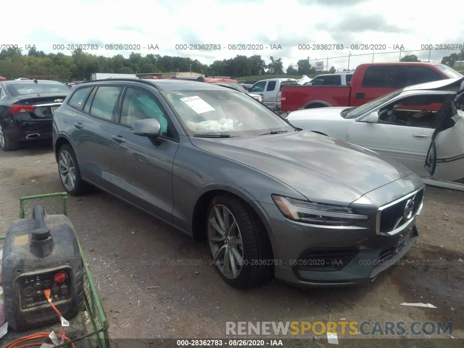 1 Photograph of a damaged car YV1102EK2L2396574 VOLVO V60 2020