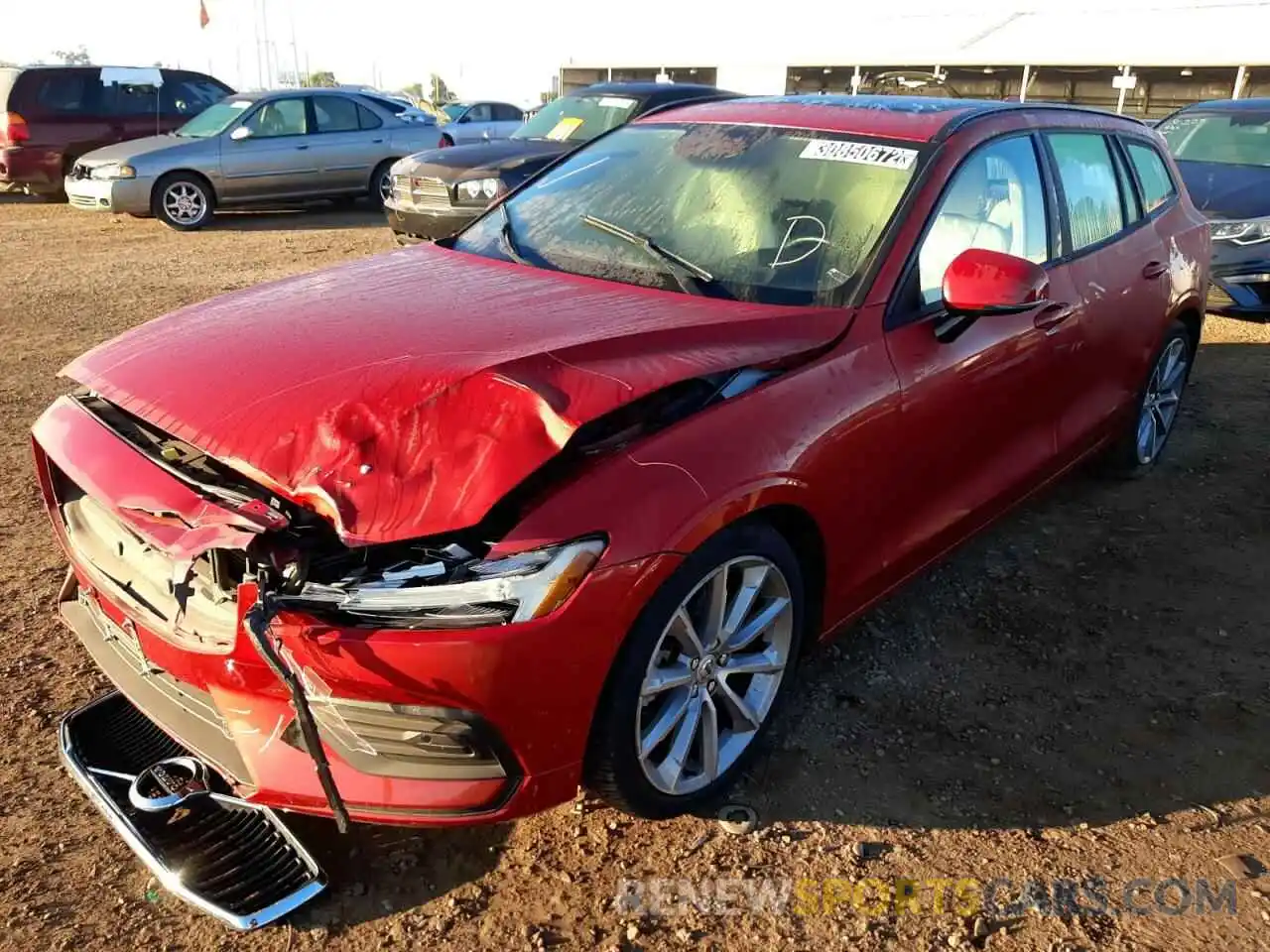 2 Photograph of a damaged car YV1102EK6L2397470 VOLVO V60 2020