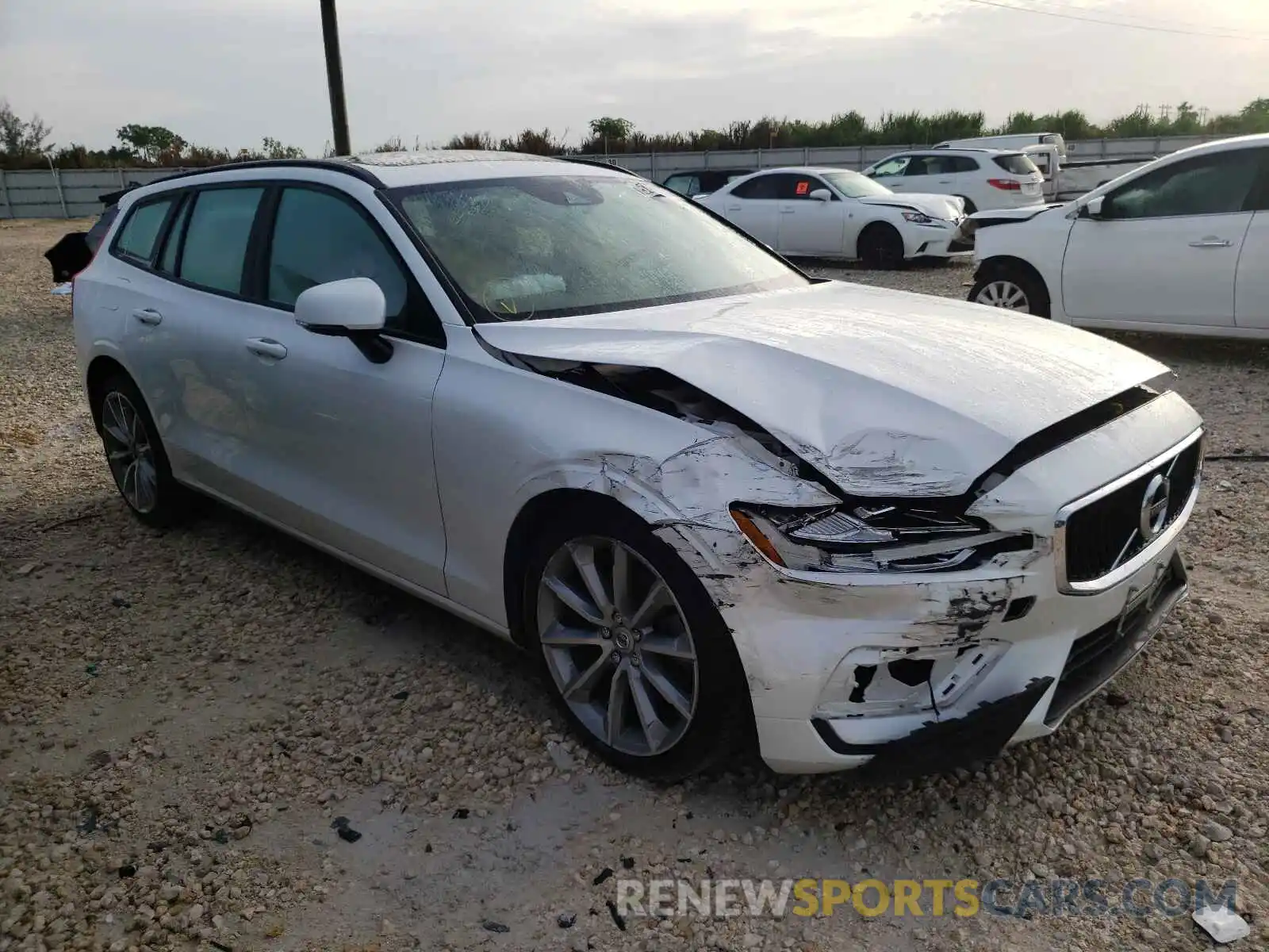 1 Photograph of a damaged car YV1102EK7L2396747 VOLVO V60 2020