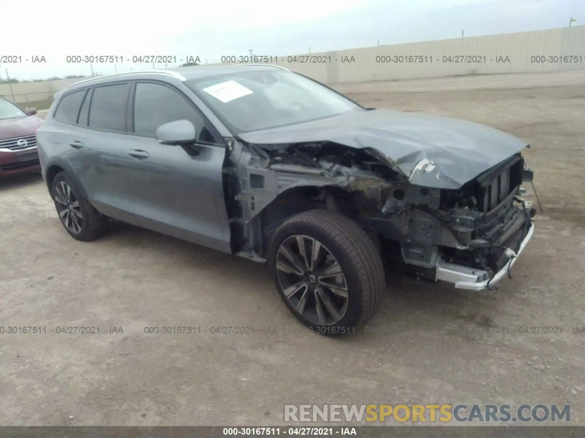 1 Photograph of a damaged car YV4102WK1L1042830 VOLVO V60 CROSS COUNTRY 2020