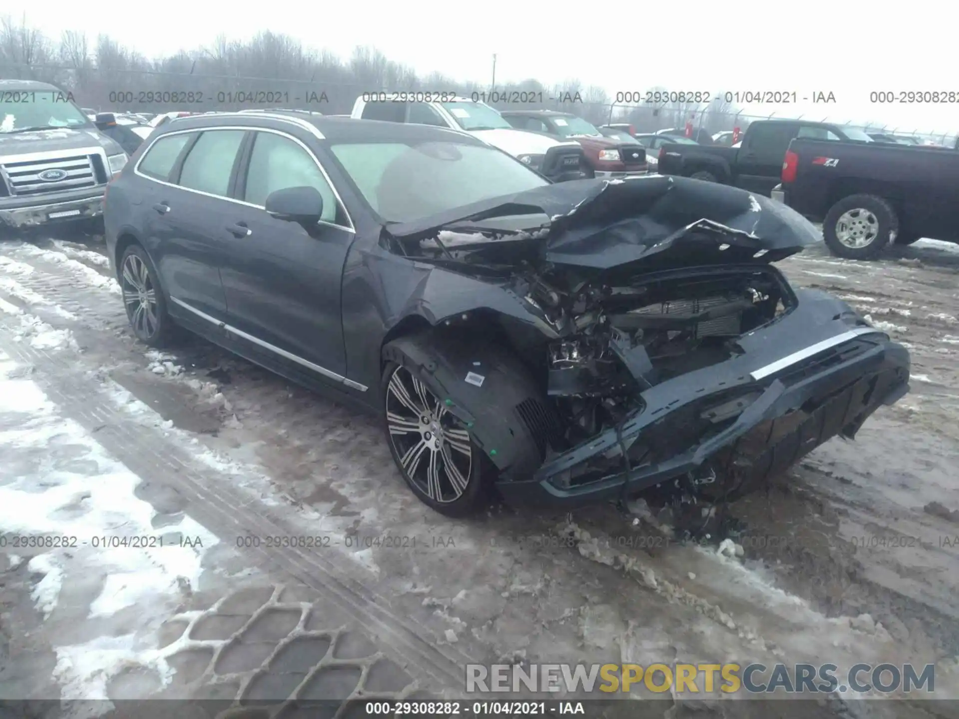 1 Photograph of a damaged car YV1A22VL1M1162257 VOLVO V90 2021