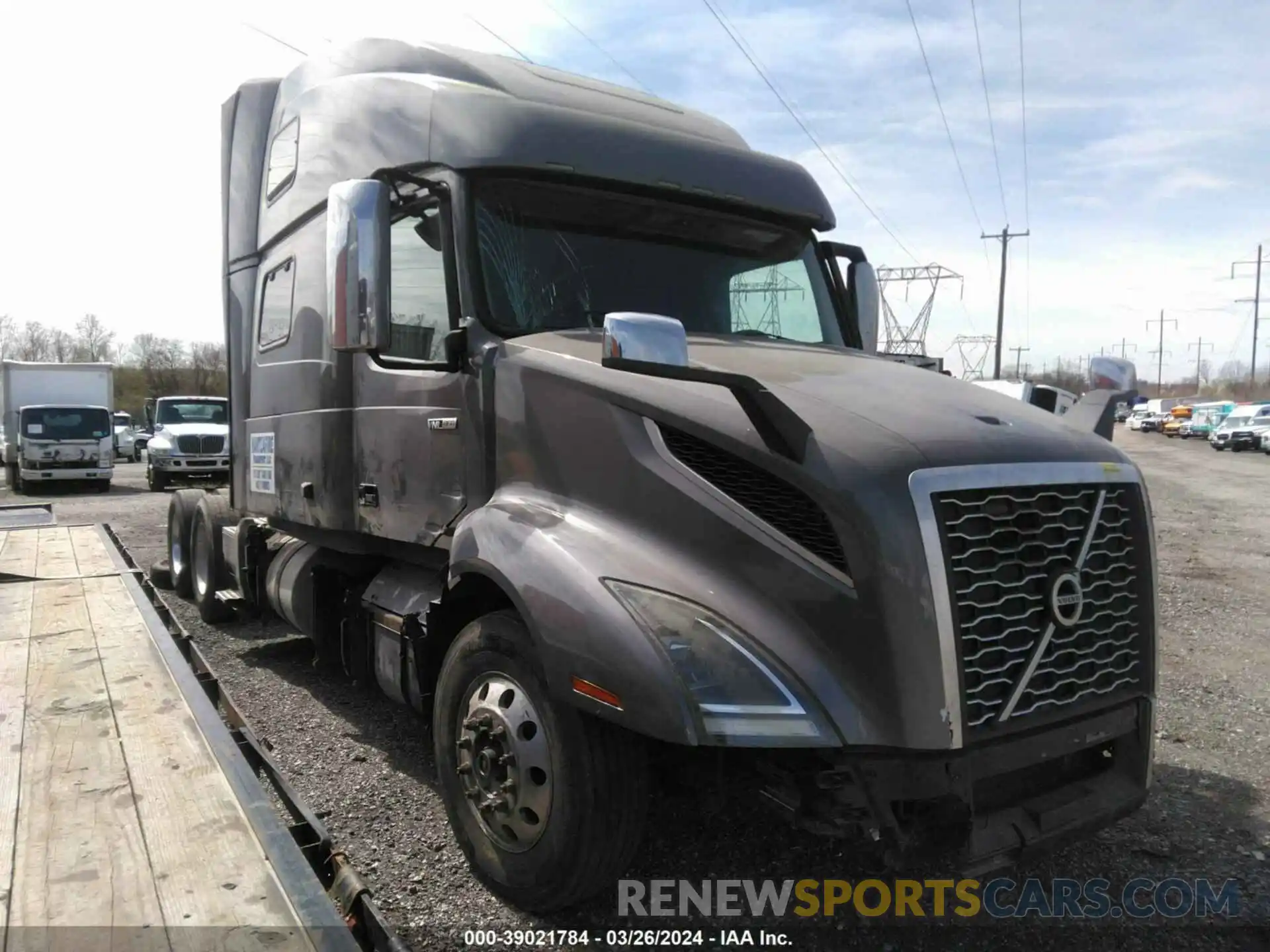 1 Photograph of a damaged car 4V4NC9EH8KN903703 VOLVO VNL 2019