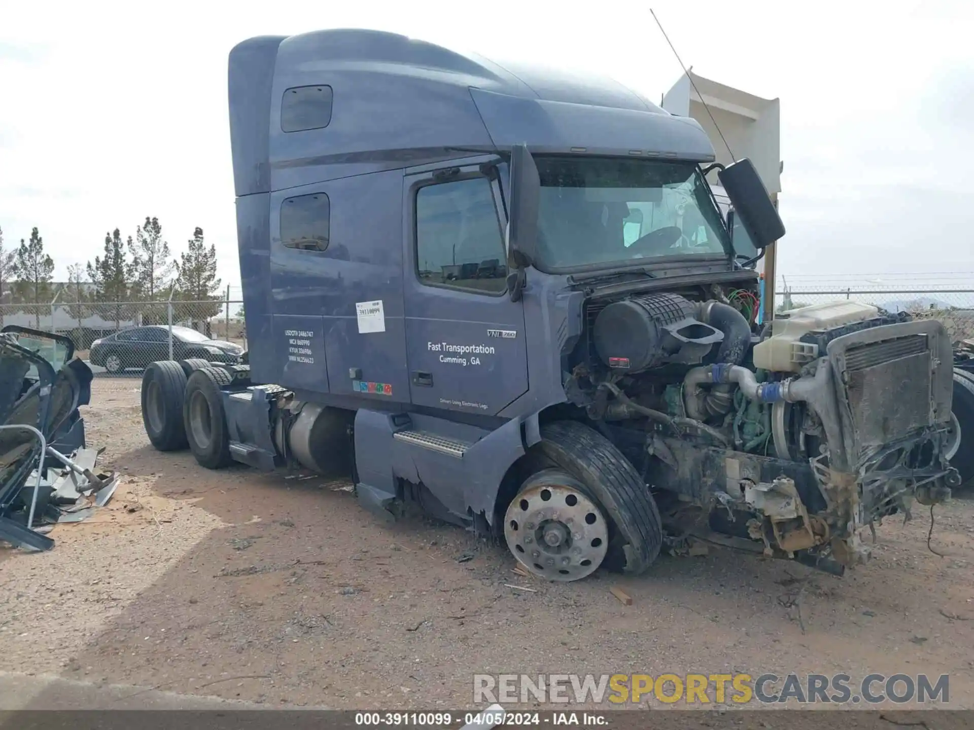 1 Photograph of a damaged car 4V4NC9EH4LN256623 VOLVO VNL 2020