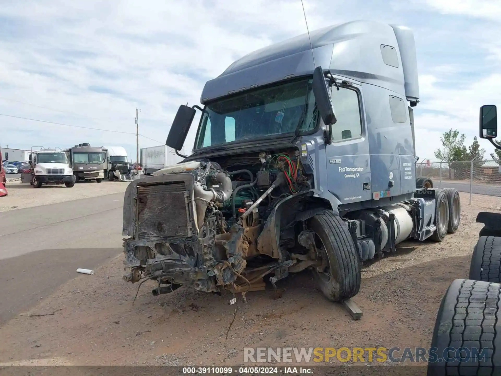 2 Photograph of a damaged car 4V4NC9EH4LN256623 VOLVO VNL 2020