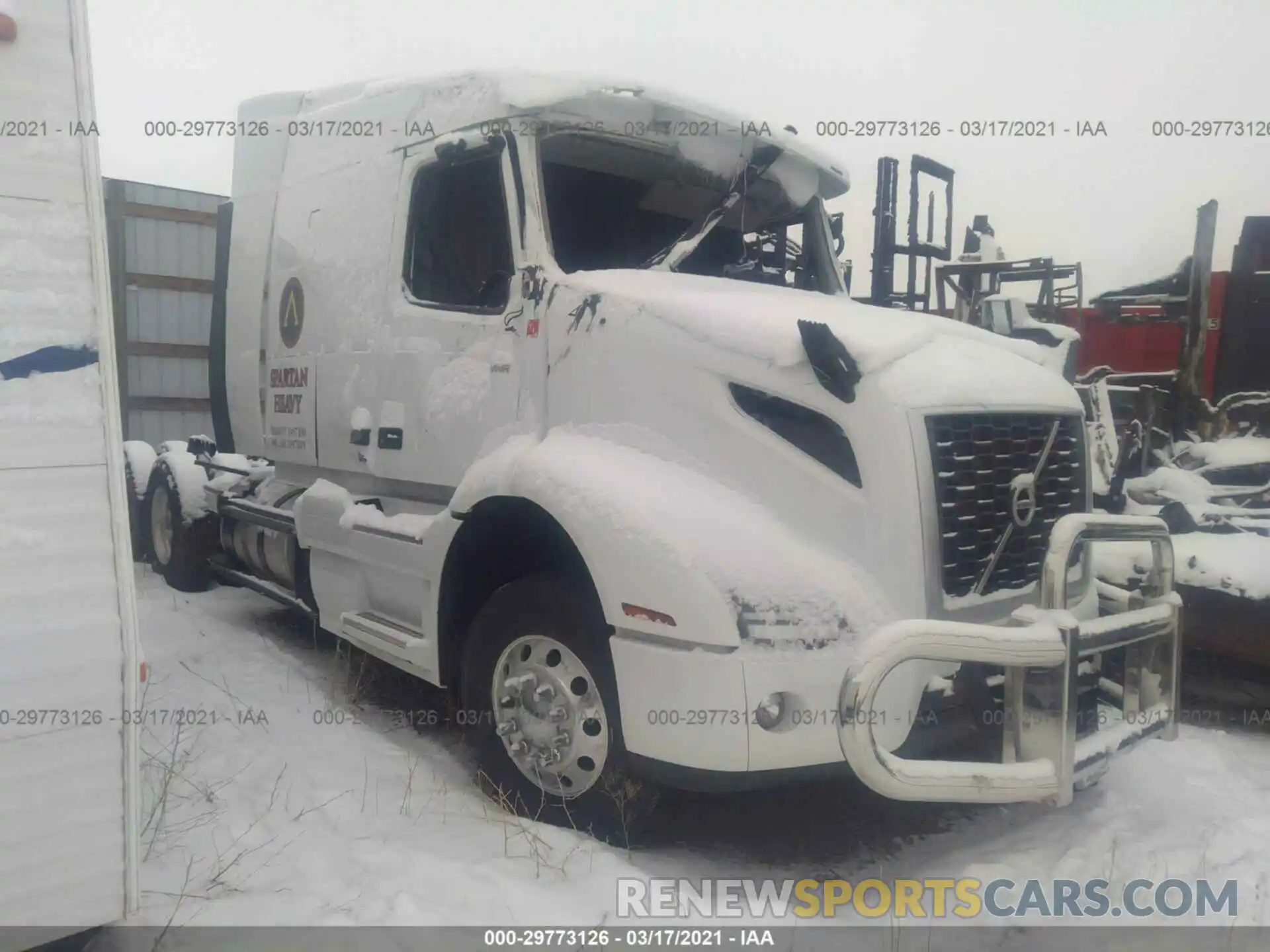 1 Photograph of a damaged car 4V4WC9EH9MN270278 VOLVO VNR 2021