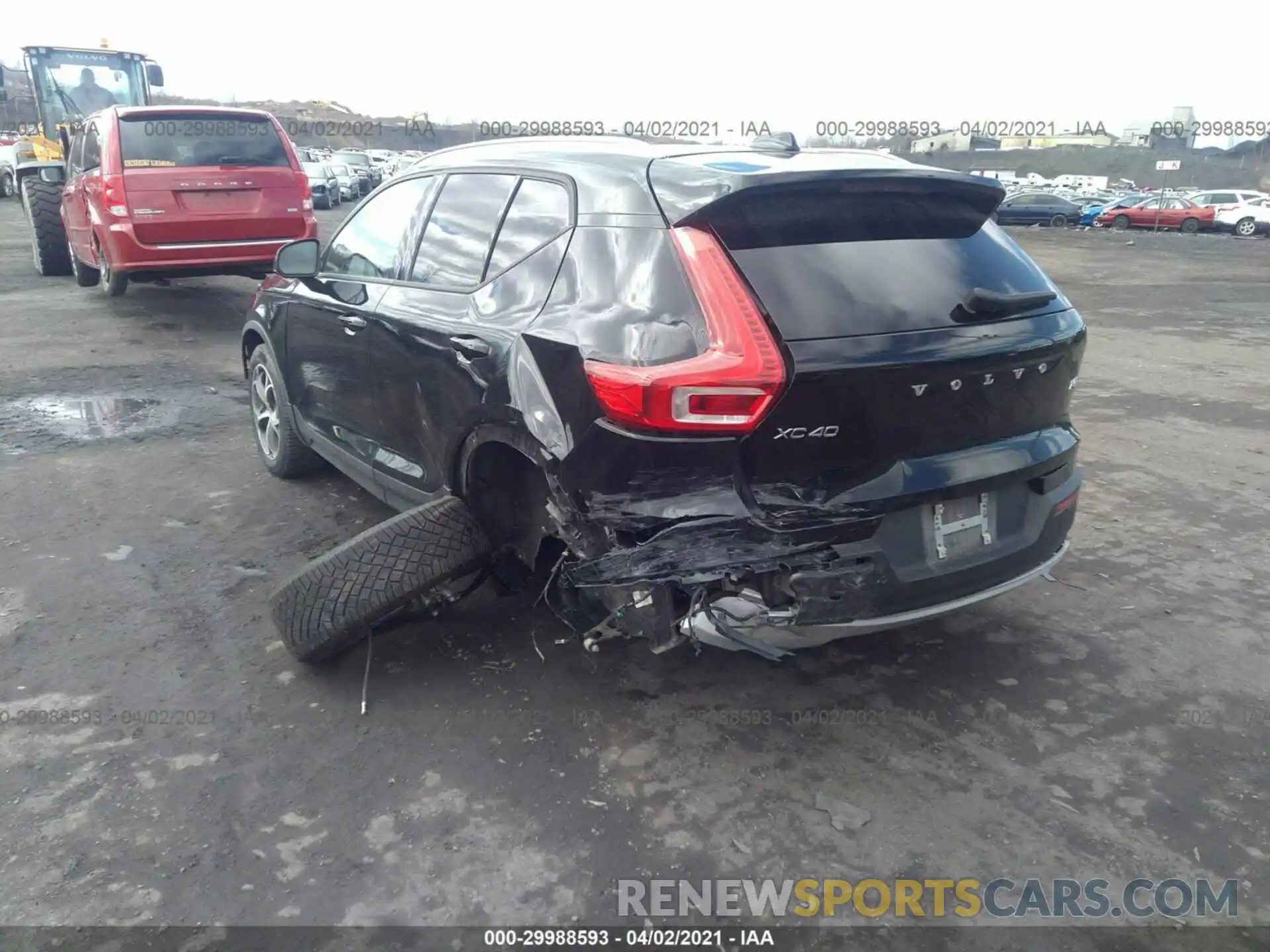 3 Photograph of a damaged car YV4162UK1K2123238 VOLVO XC40 2019