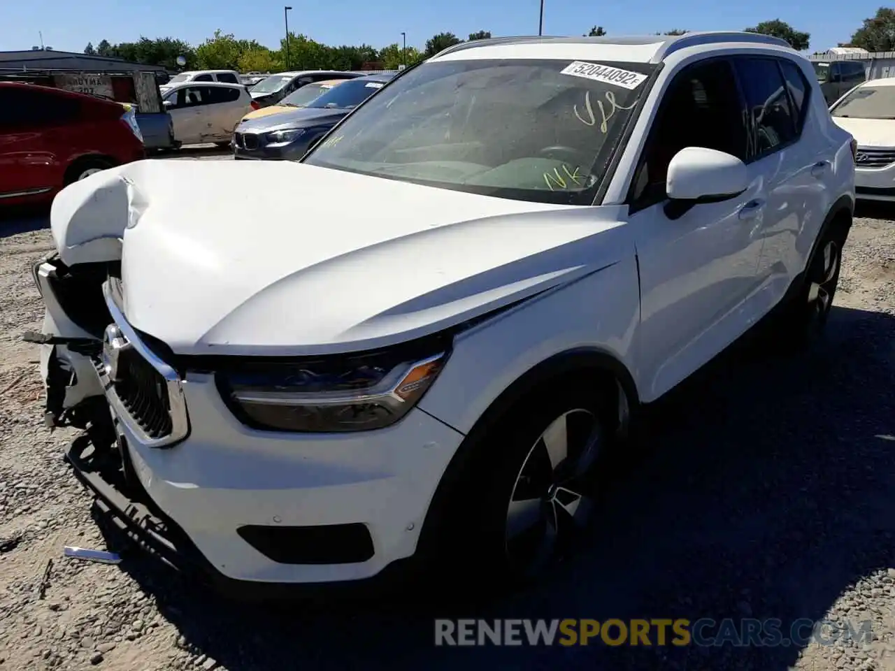 2 Photograph of a damaged car YV4162UK4K2047093 VOLVO XC40 2019