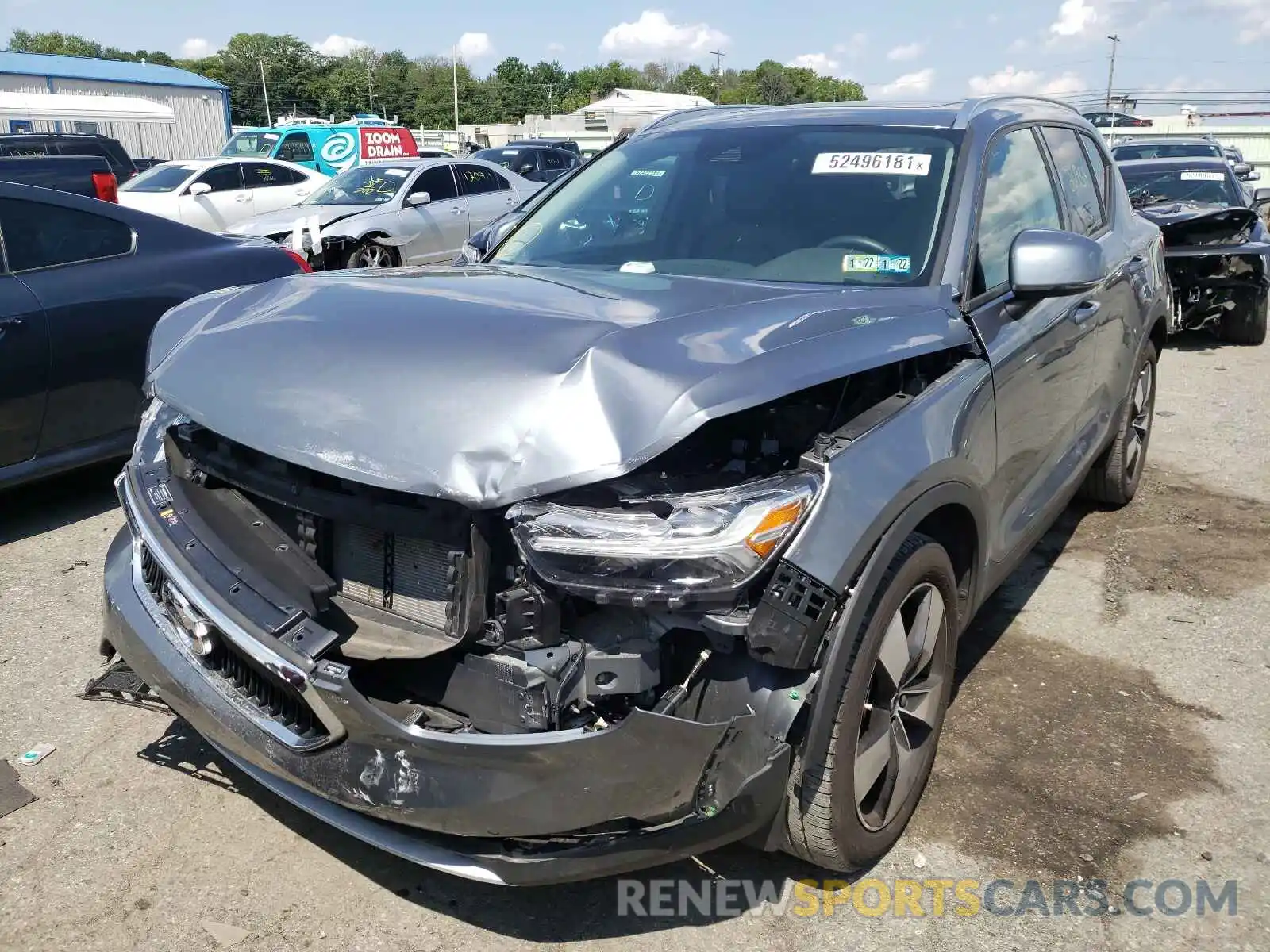 2 Photograph of a damaged car YV4162UK5K2114039 VOLVO XC40 2019