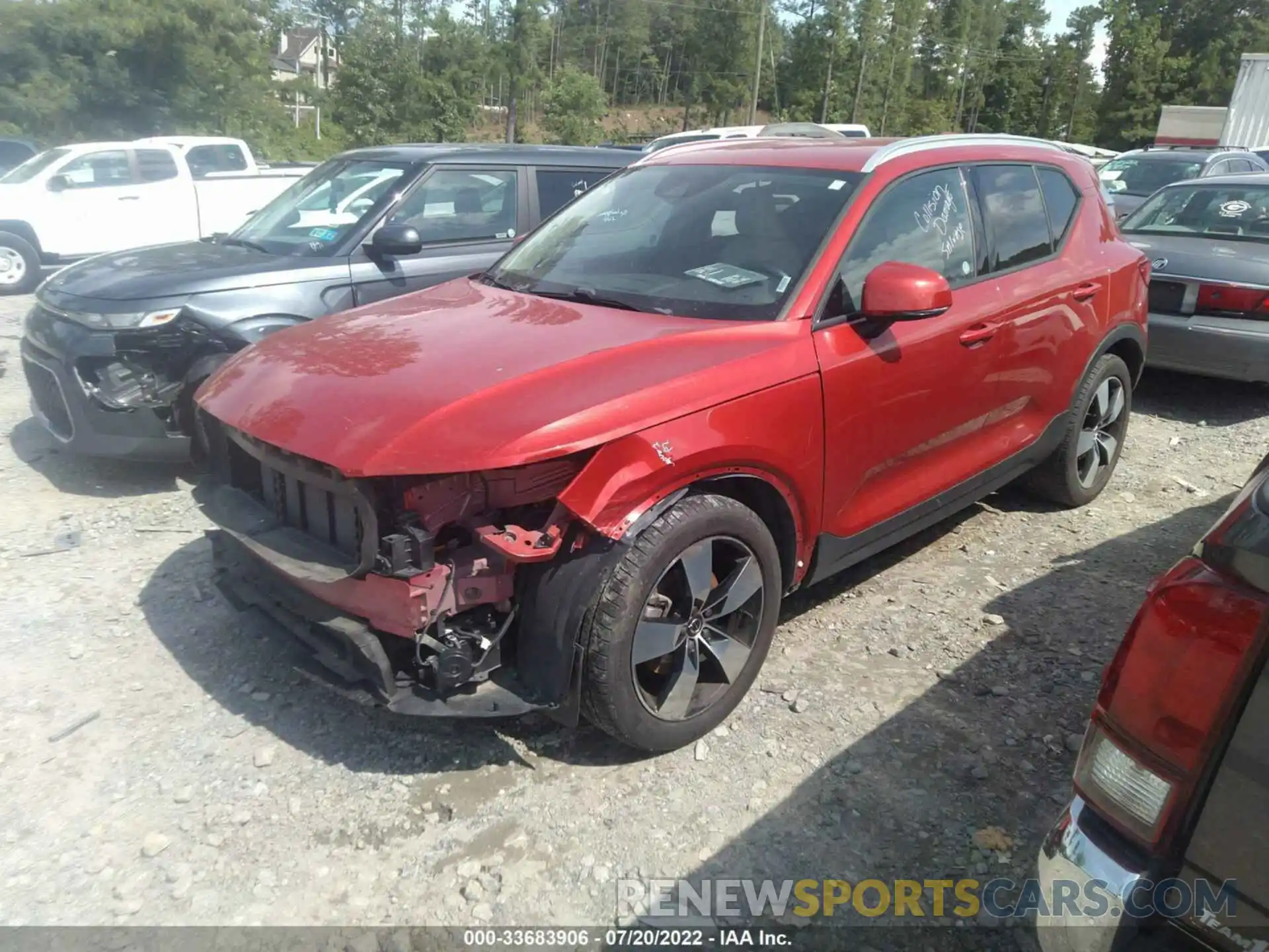 2 Photograph of a damaged car YV4162XZ4K2013809 VOLVO XC40 2019