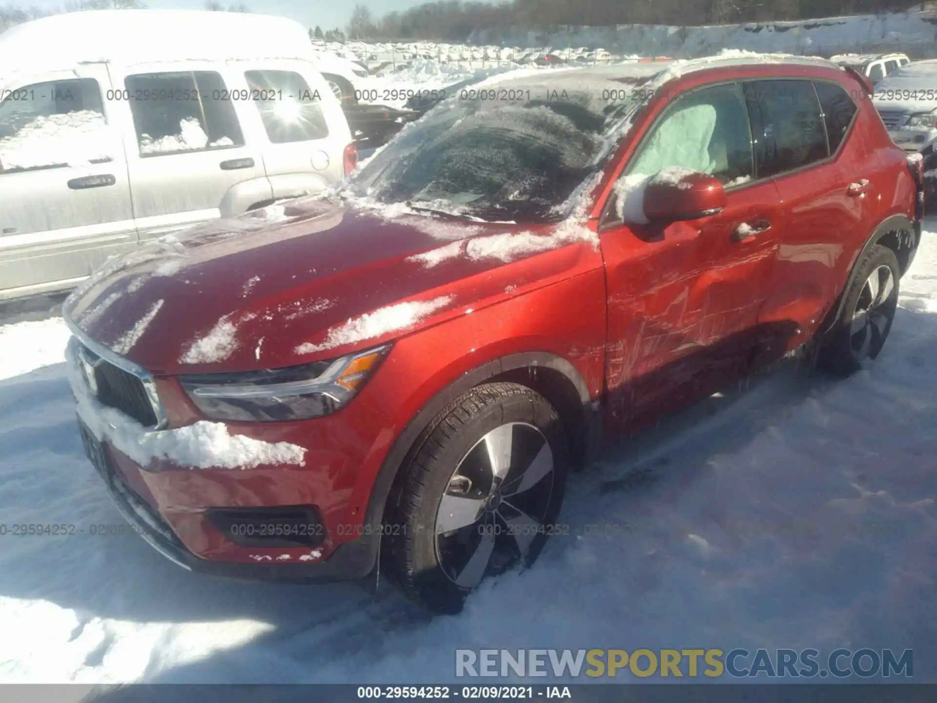 2 Photograph of a damaged car YV4162XZ5K2009168 VOLVO XC40 2019