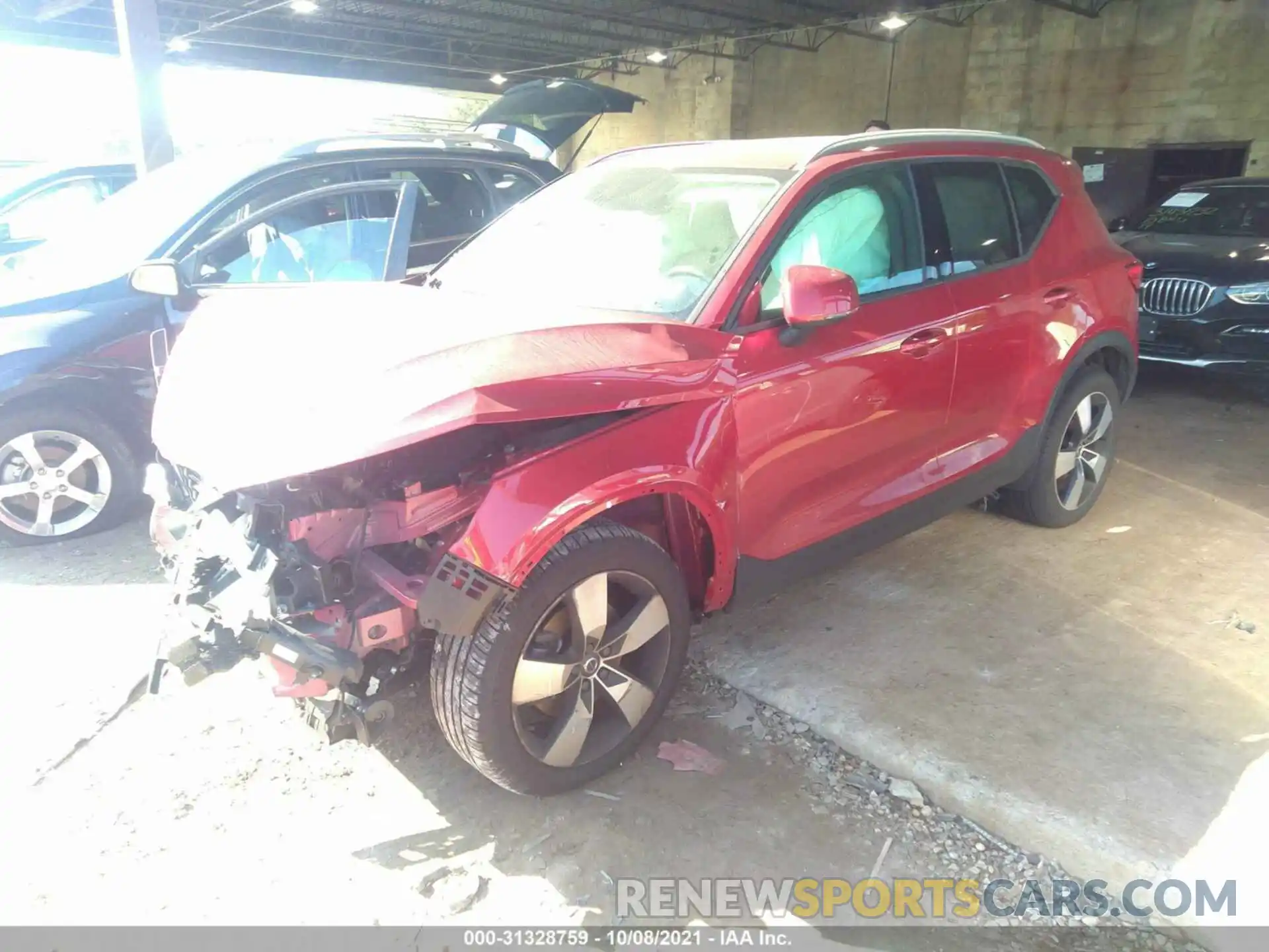 2 Фотография поврежденного автомобиля YV4AC2HK0K2050768 VOLVO XC40 2019