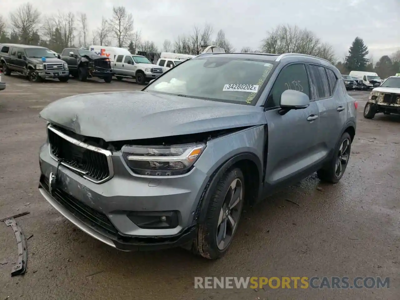 2 Photograph of a damaged car YV4AC2HK1K2152113 VOLVO XC40 2019