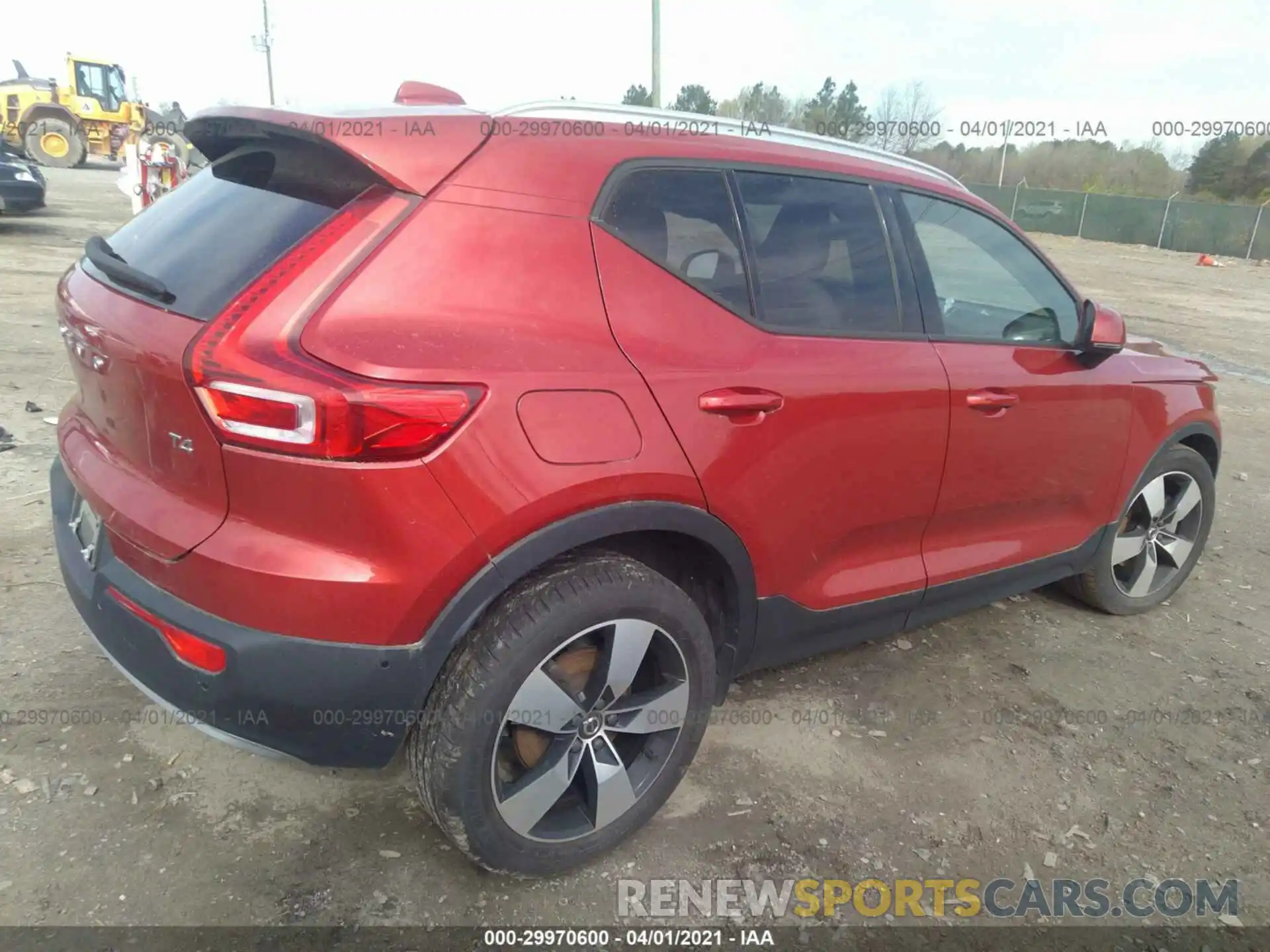 4 Фотография поврежденного автомобиля YV4AC2HK2K2049119 VOLVO XC40 2019