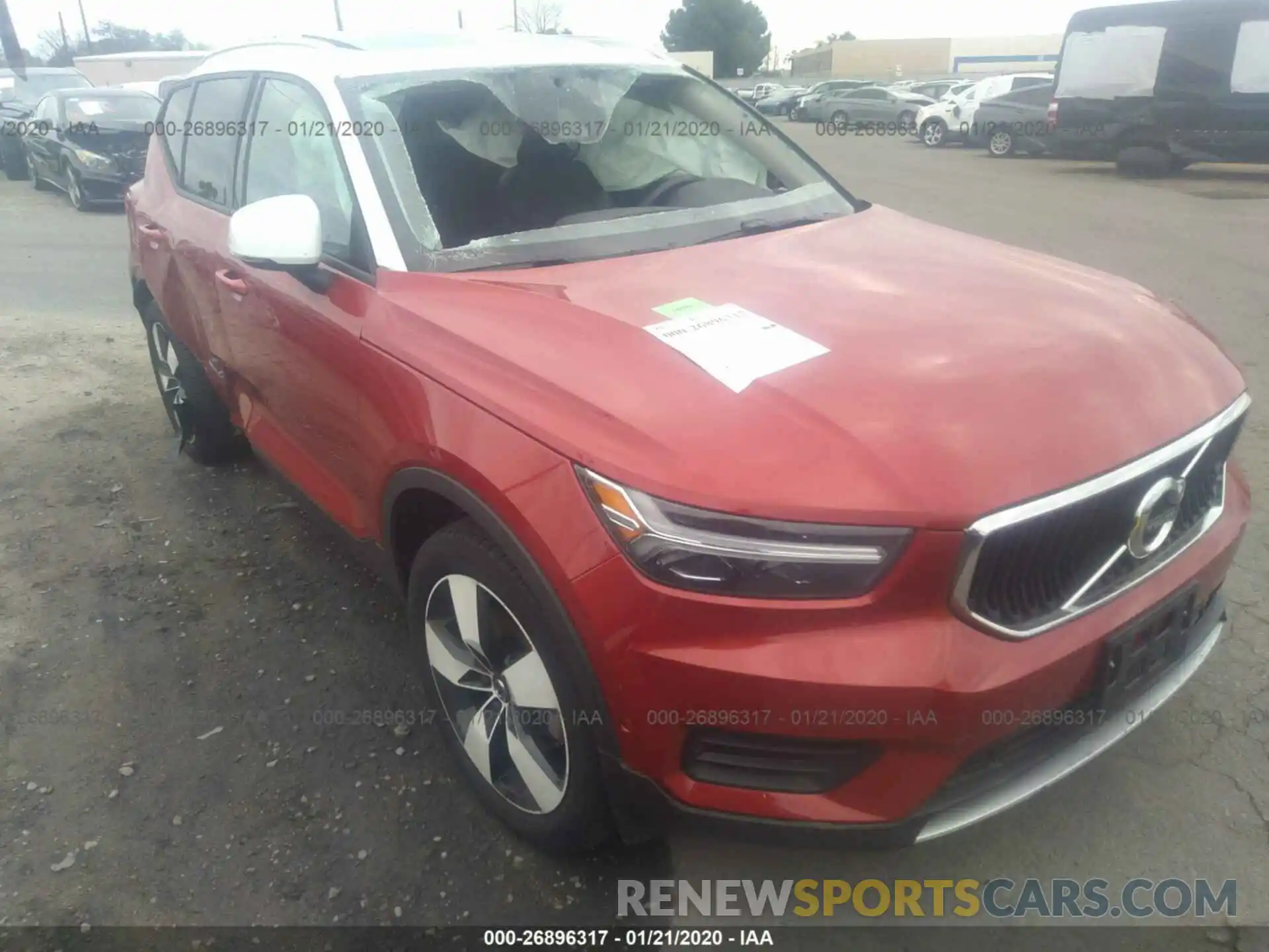 1 Photograph of a damaged car YV4AC2HK3K2055074 VOLVO XC40 2019