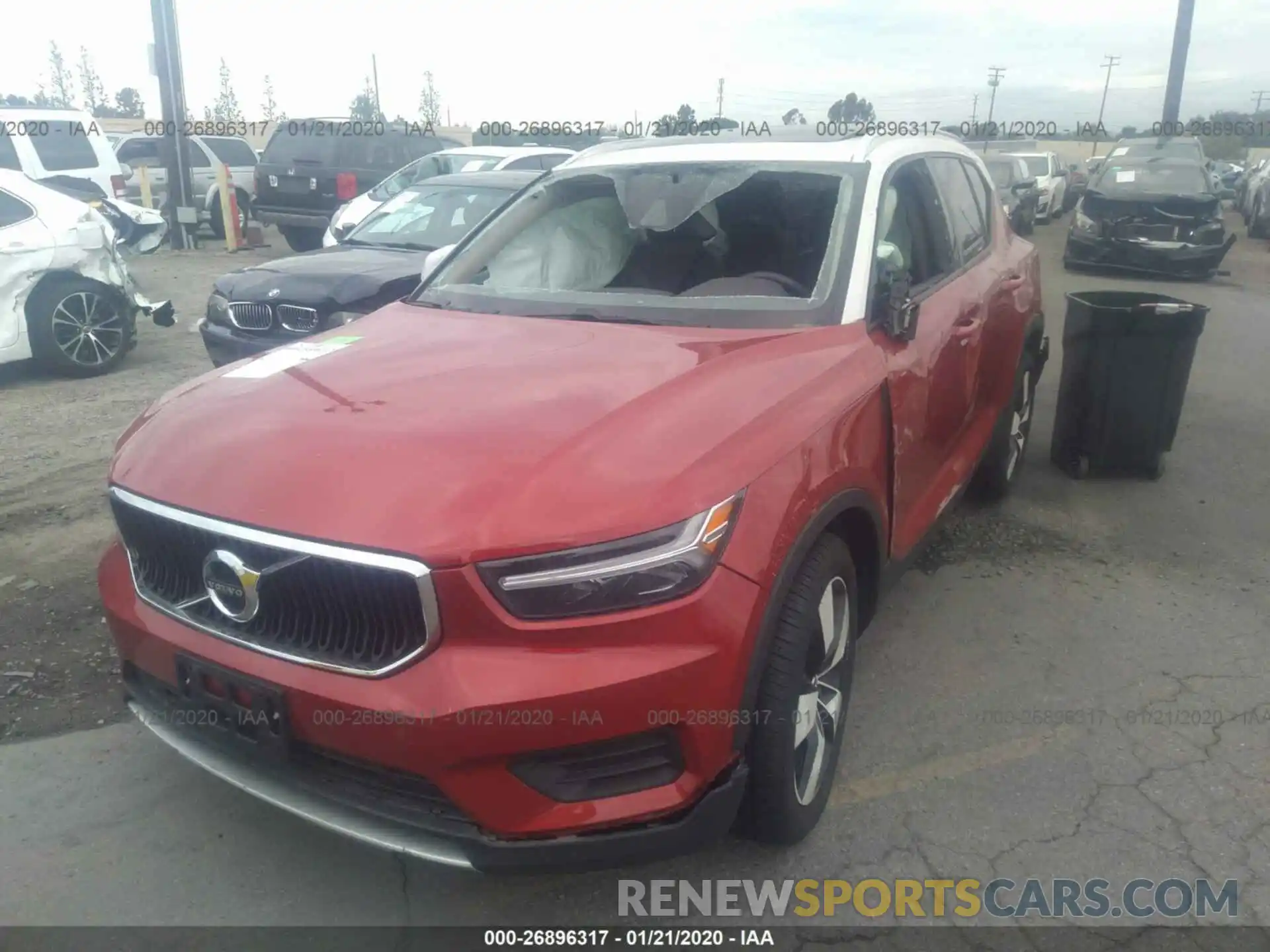 2 Photograph of a damaged car YV4AC2HK3K2055074 VOLVO XC40 2019