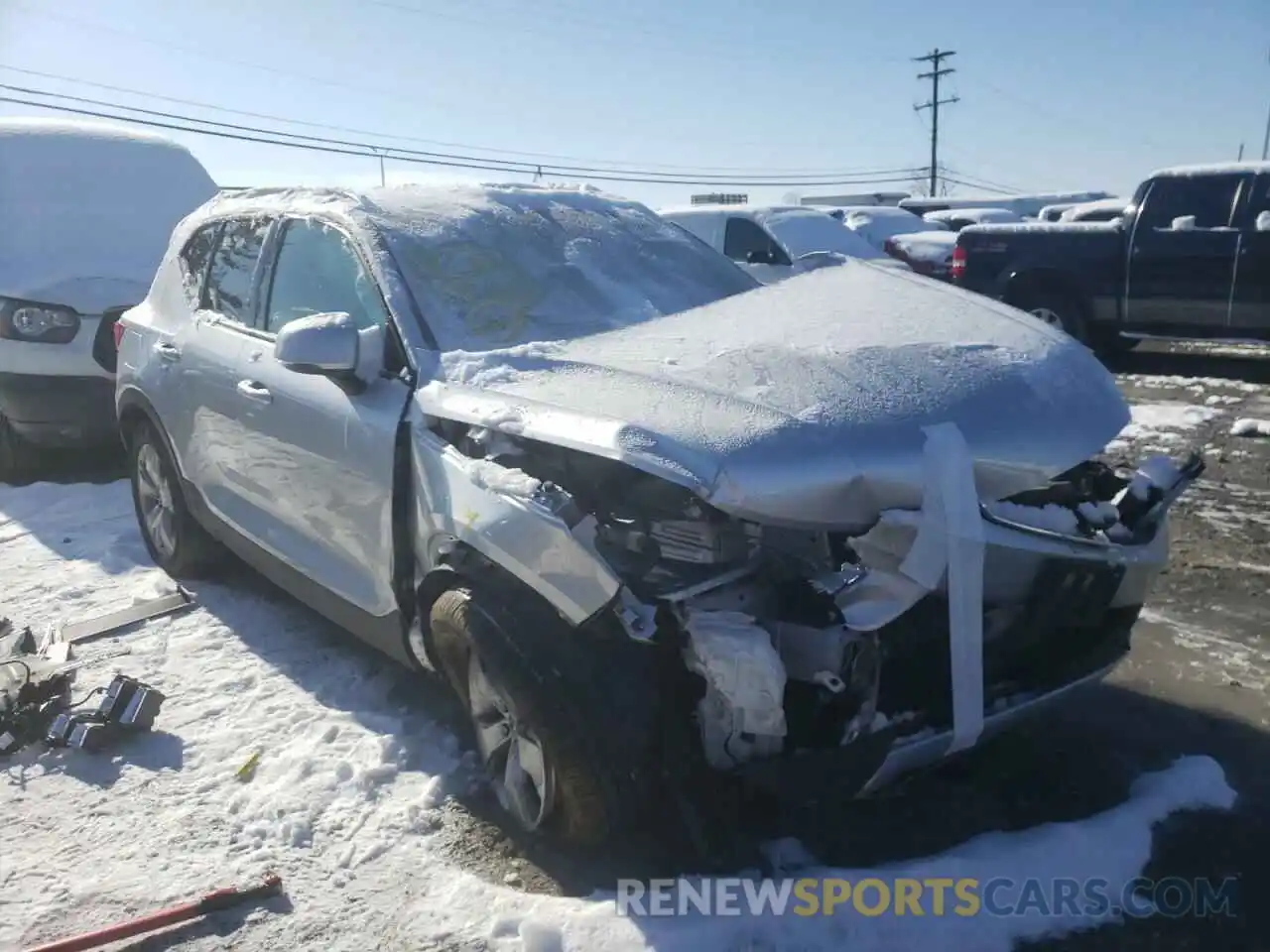 1 Photograph of a damaged car YV4AC2HK8K2050906 VOLVO XC40 2019