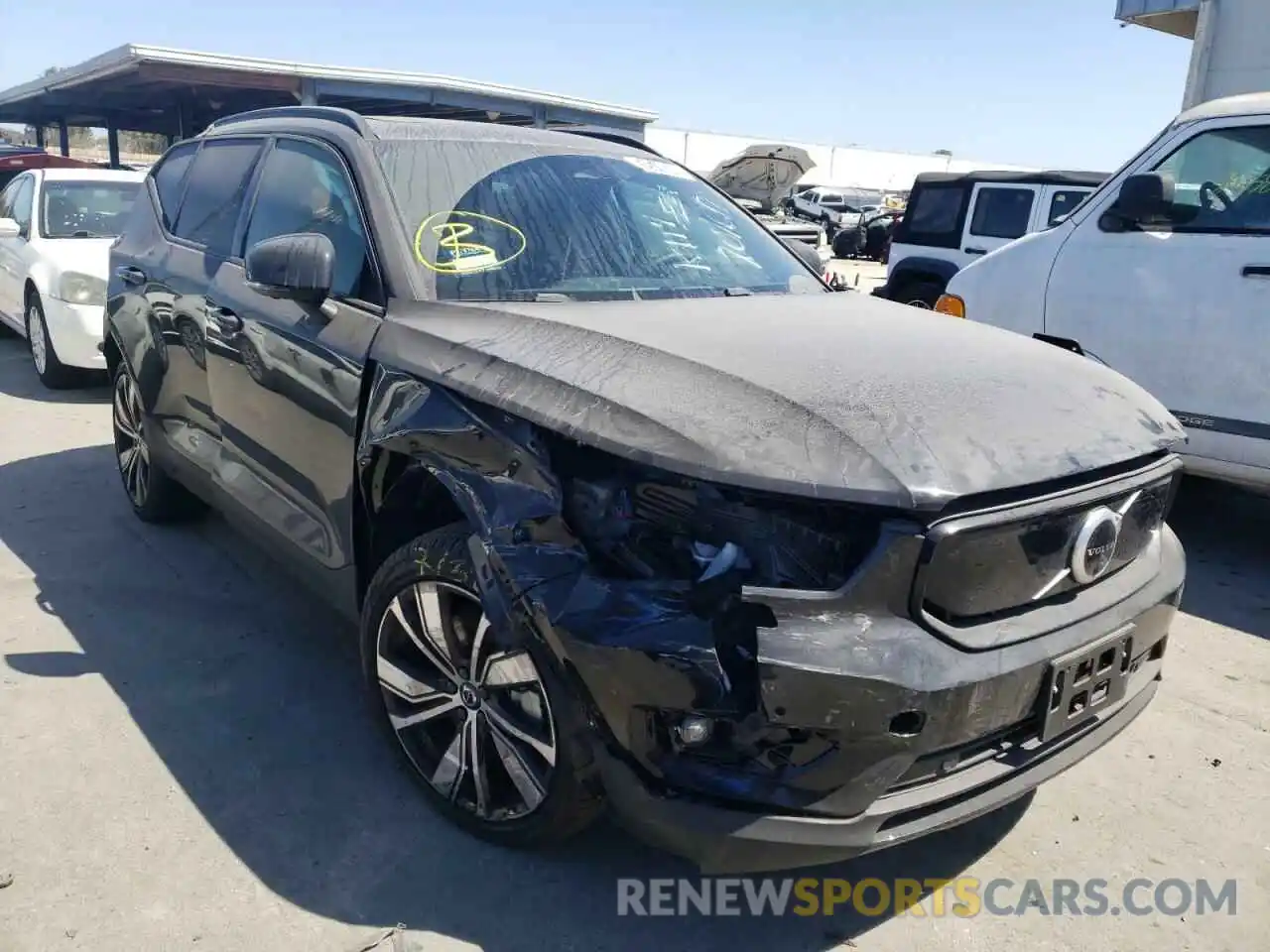 1 Photograph of a damaged car YV4ED3UR8N2701656 VOLVO XC40 P8 RE 2022