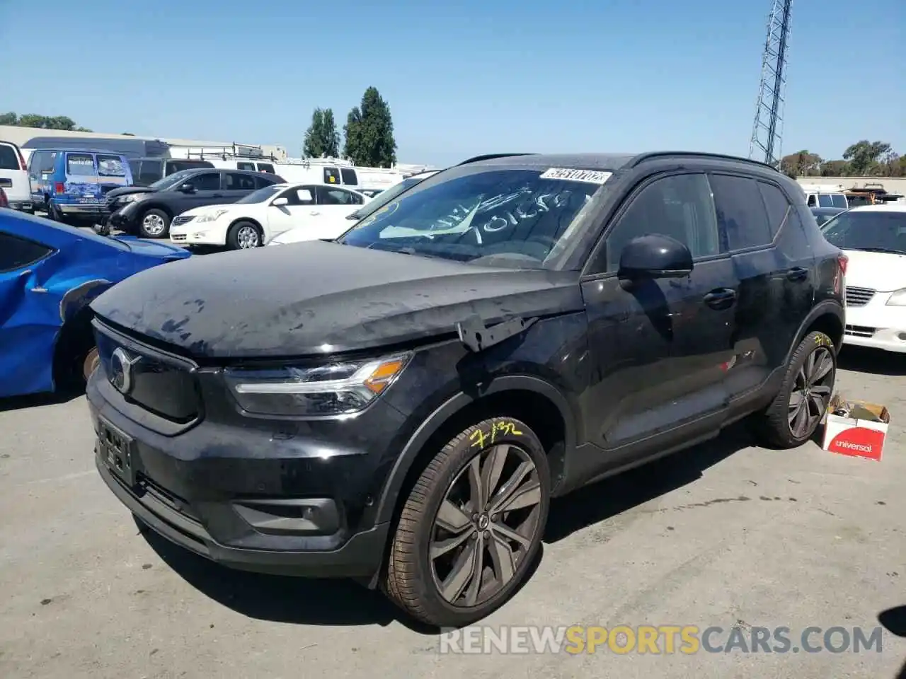 2 Photograph of a damaged car YV4ED3UR8N2701656 VOLVO XC40 P8 RE 2022