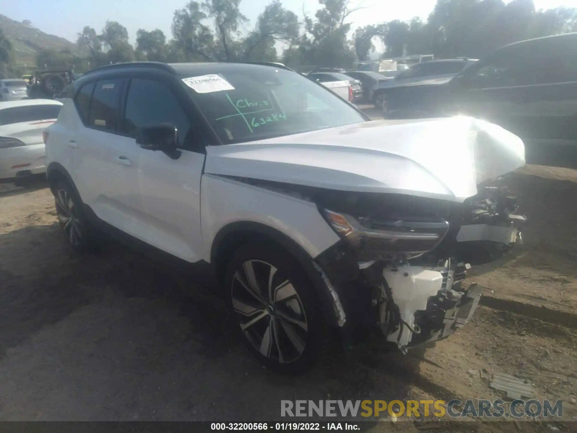 1 Photograph of a damaged car YV4ED3UR0N2648872 VOLVO XC40 RECHARGE PURE 2022