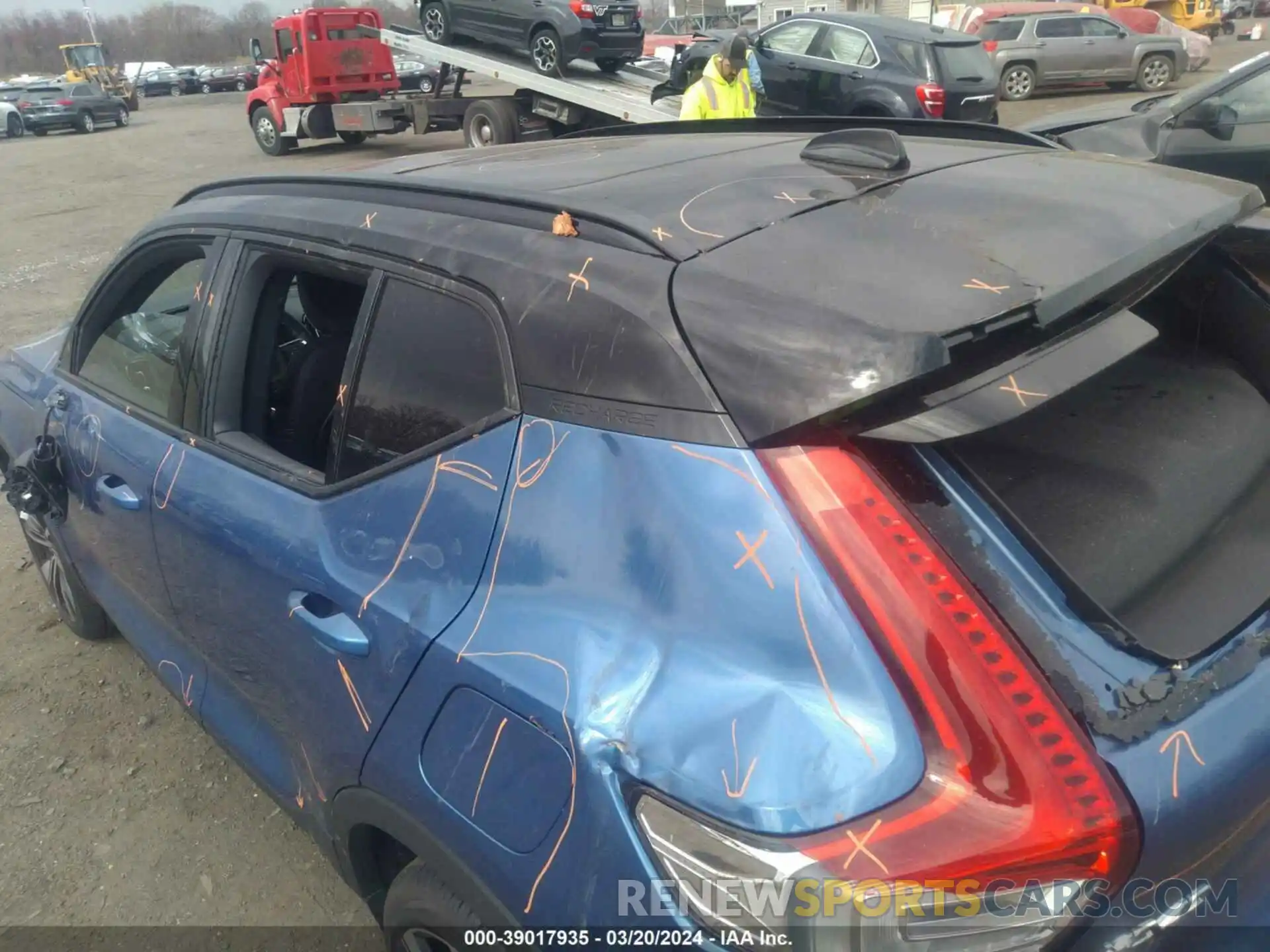 6 Photograph of a damaged car YV4ED3UR9M2553628 VOLVO XC40 RECHARGE PURE ELECTRIC 2021