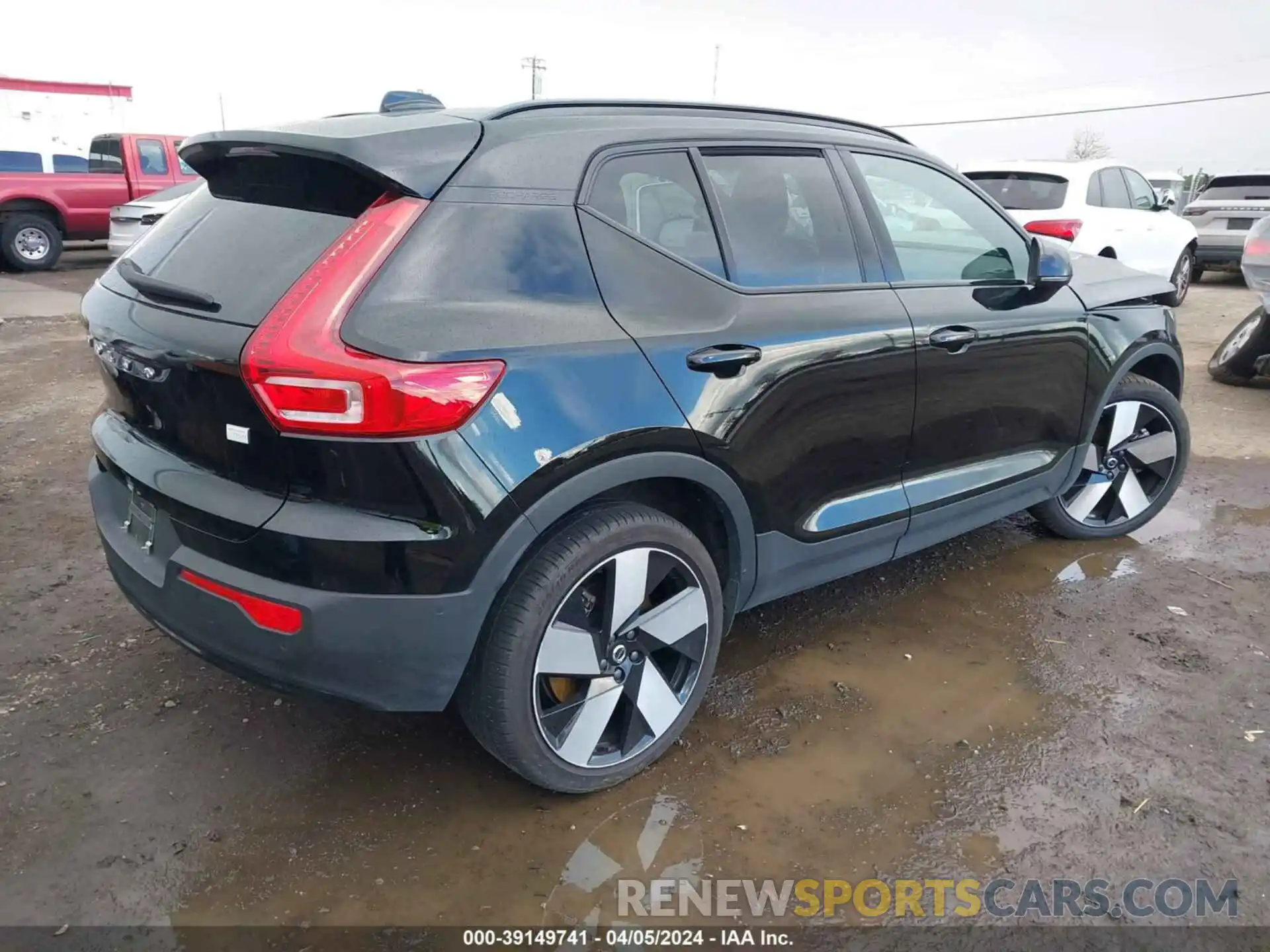 4 Фотография поврежденного автомобиля YV4ED3UM9P2001944 VOLVO XC40 RECHARGE PURE ELECTRIC 2023