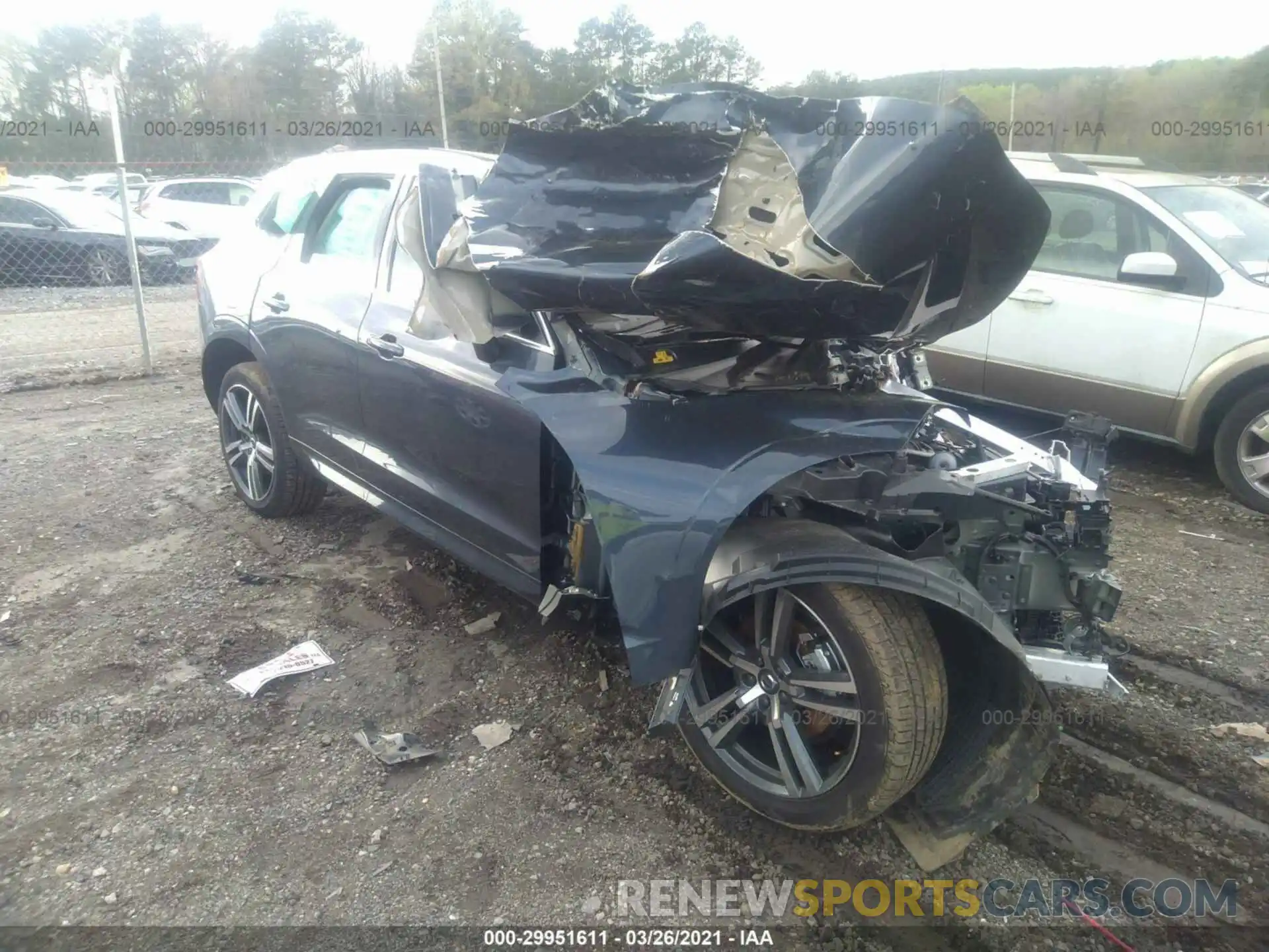 1 Photograph of a damaged car YV4102DK2M1694828 VOLVO XC60 2021