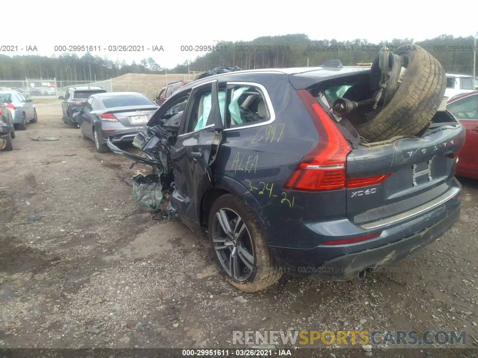 3 Photograph of a damaged car YV4102DK2M1694828 VOLVO XC60 2021